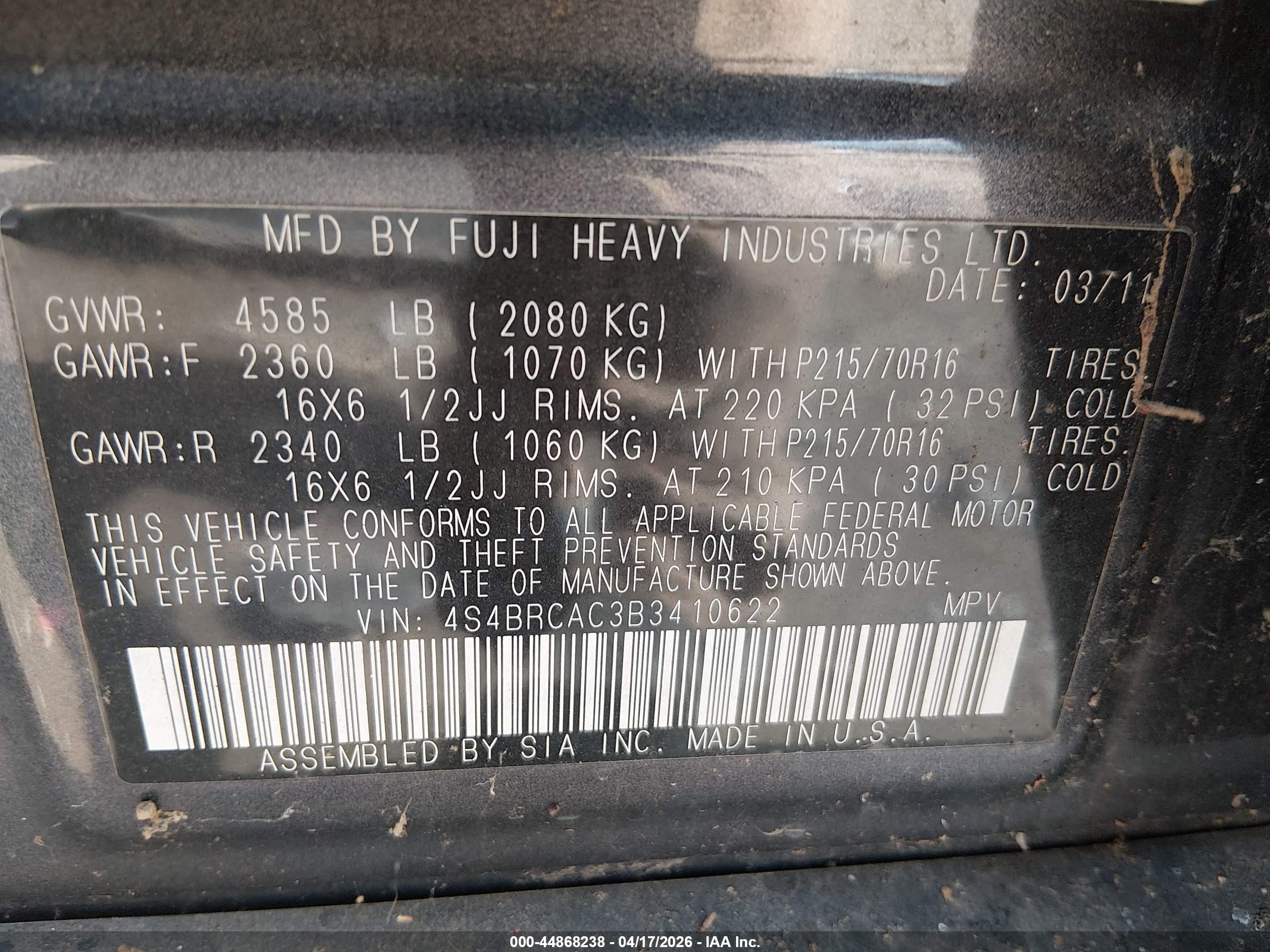 SUBARU OUTBACK image 9