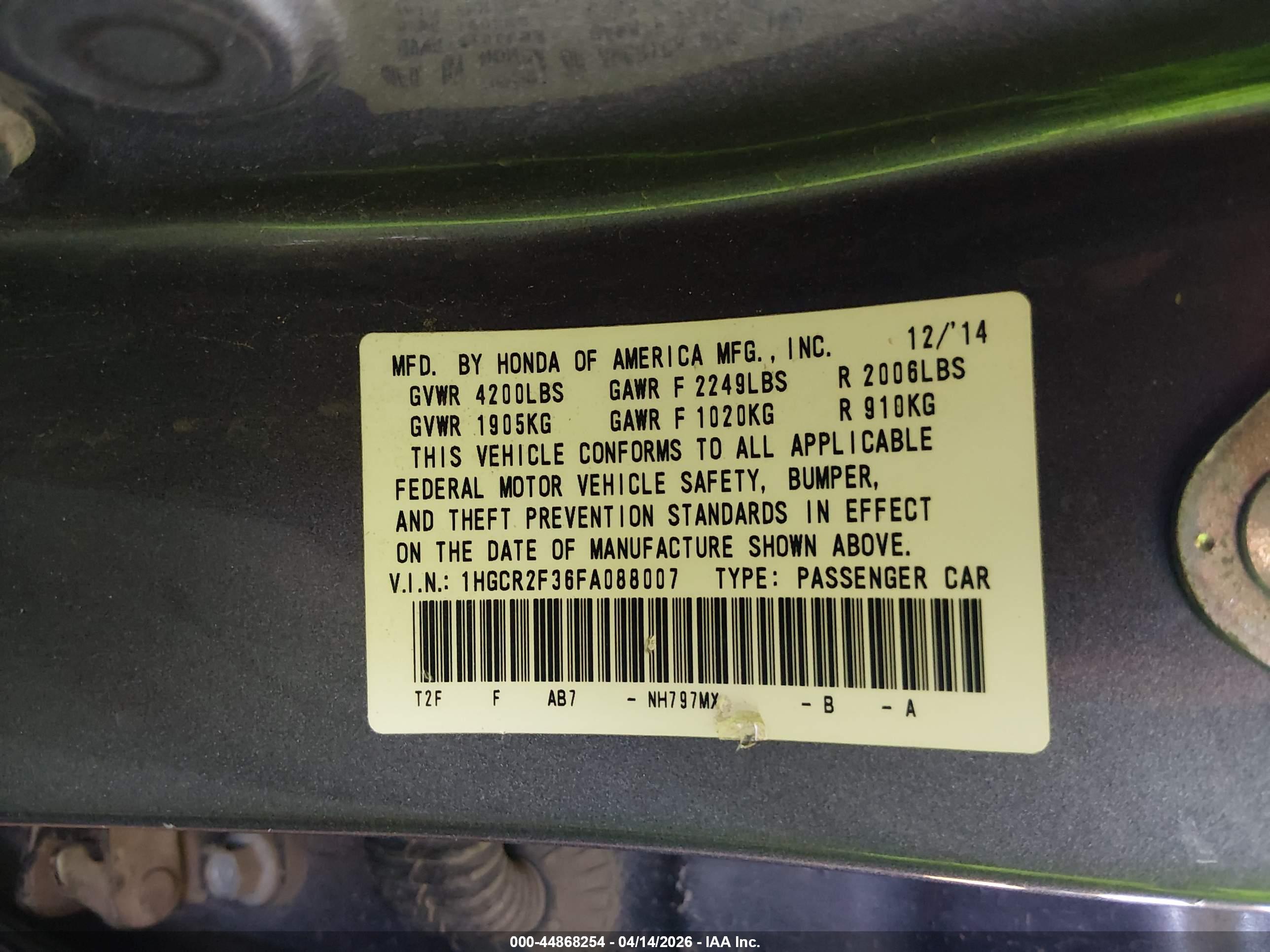 HONDA ACCORD image 9