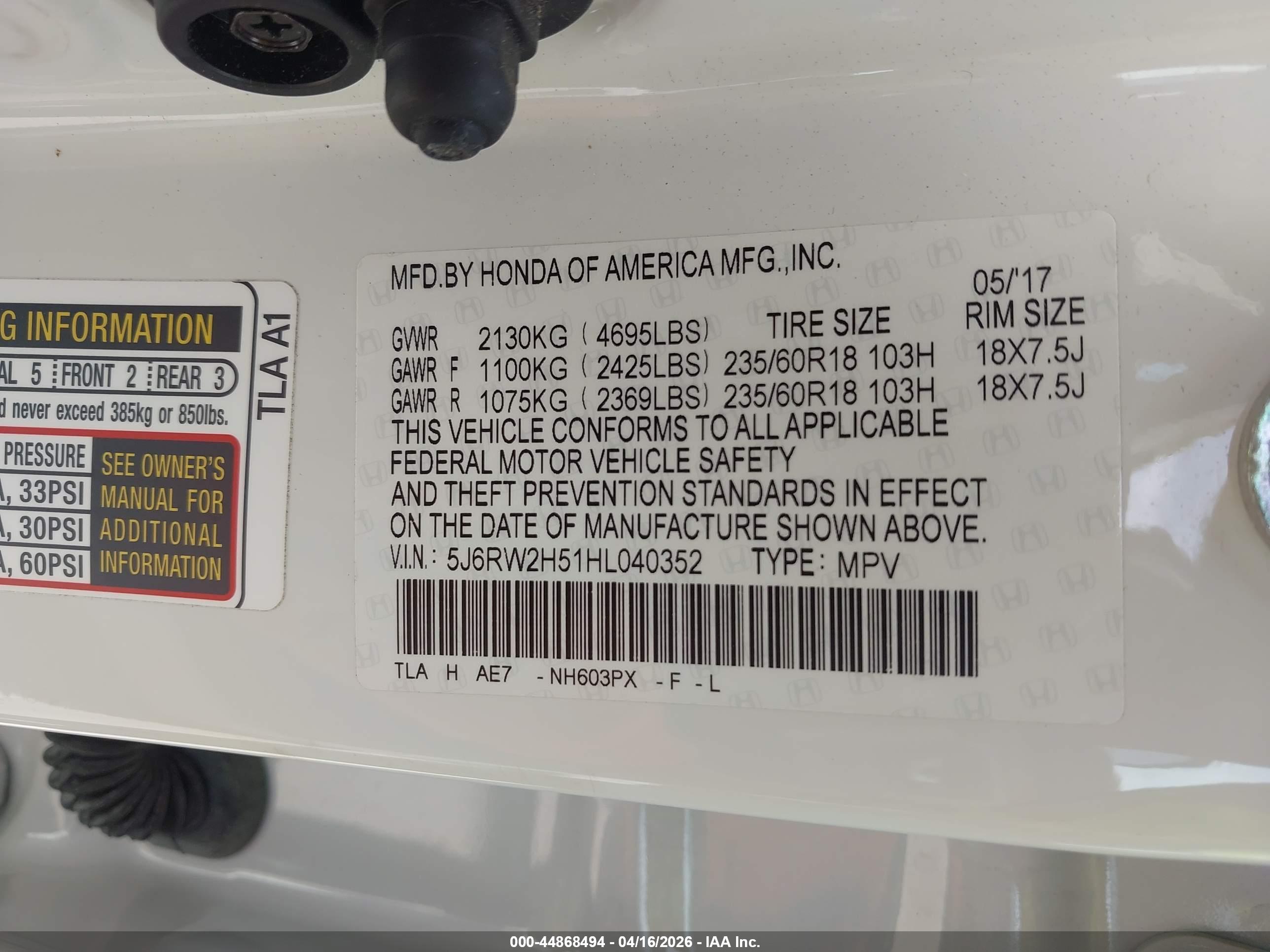 HONDA CR-V image 9
