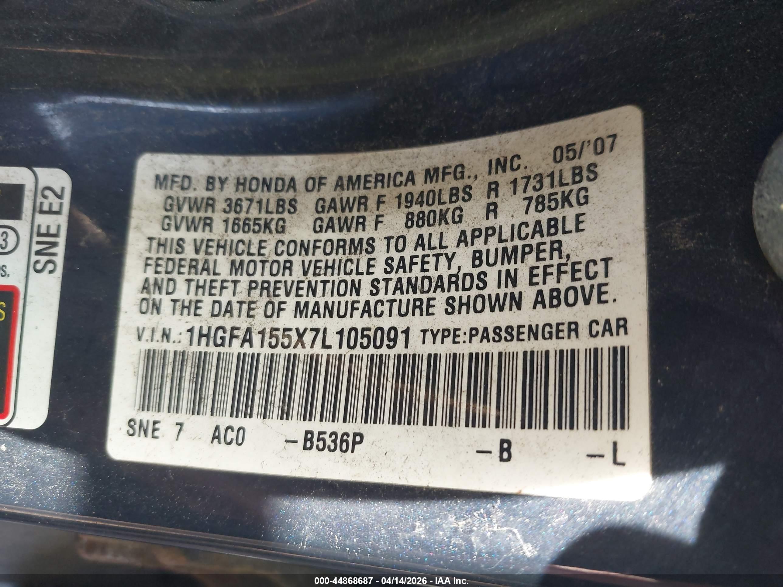 HONDA CIVIC image 9