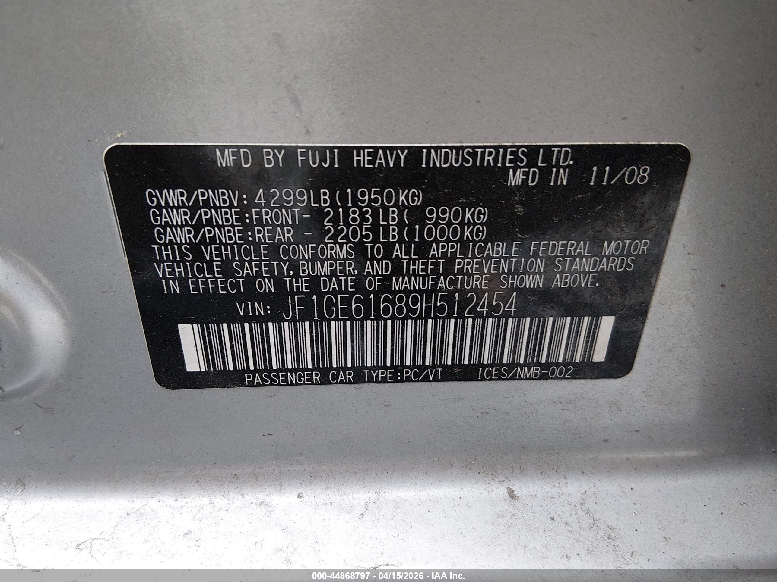 SUBARU IMPREZA image 9