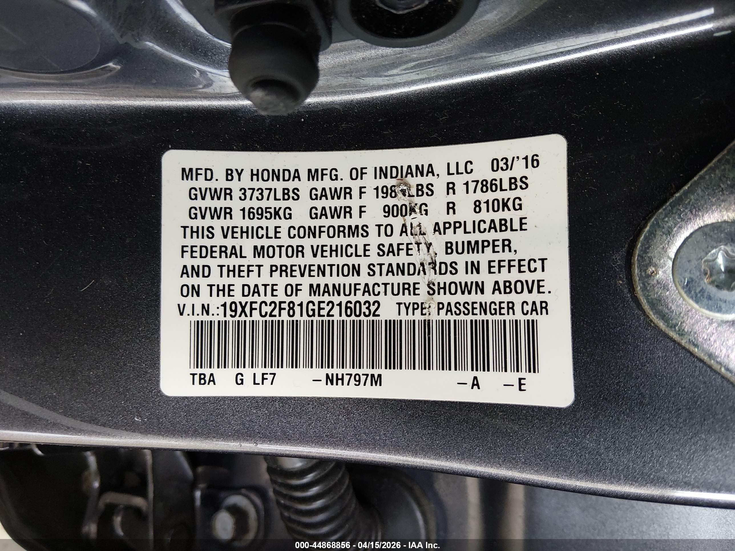 HONDA CIVIC image 9
