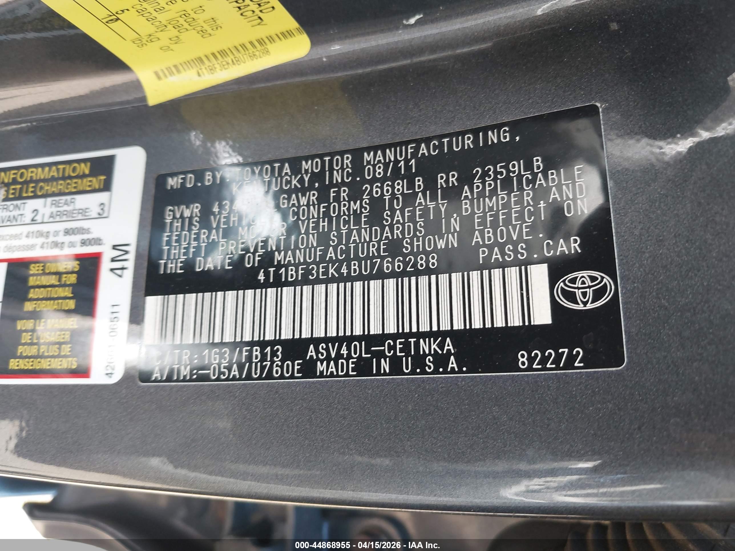 TOYOTA CAMRY image 9