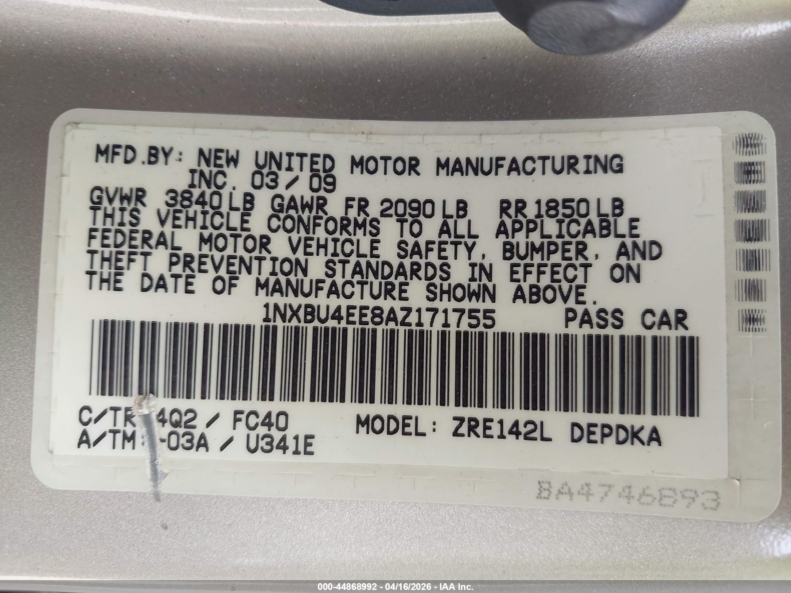 TOYOTA COROLLA image 9