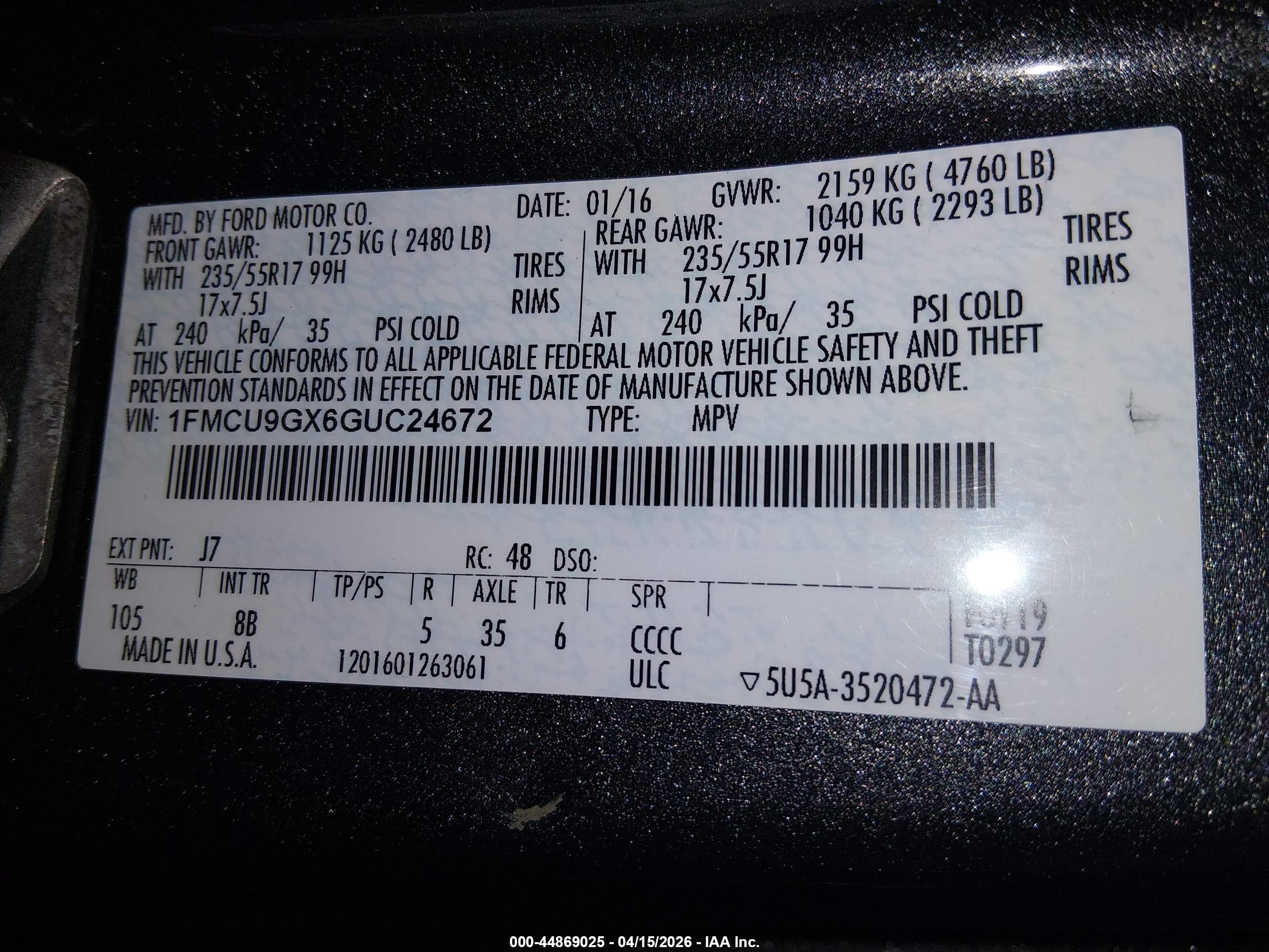 FORD ESCAPE image 9