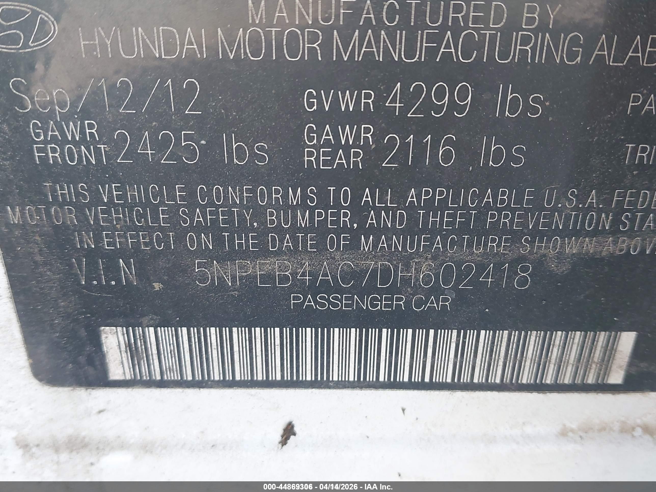 HYUNDAI SONATA image 9