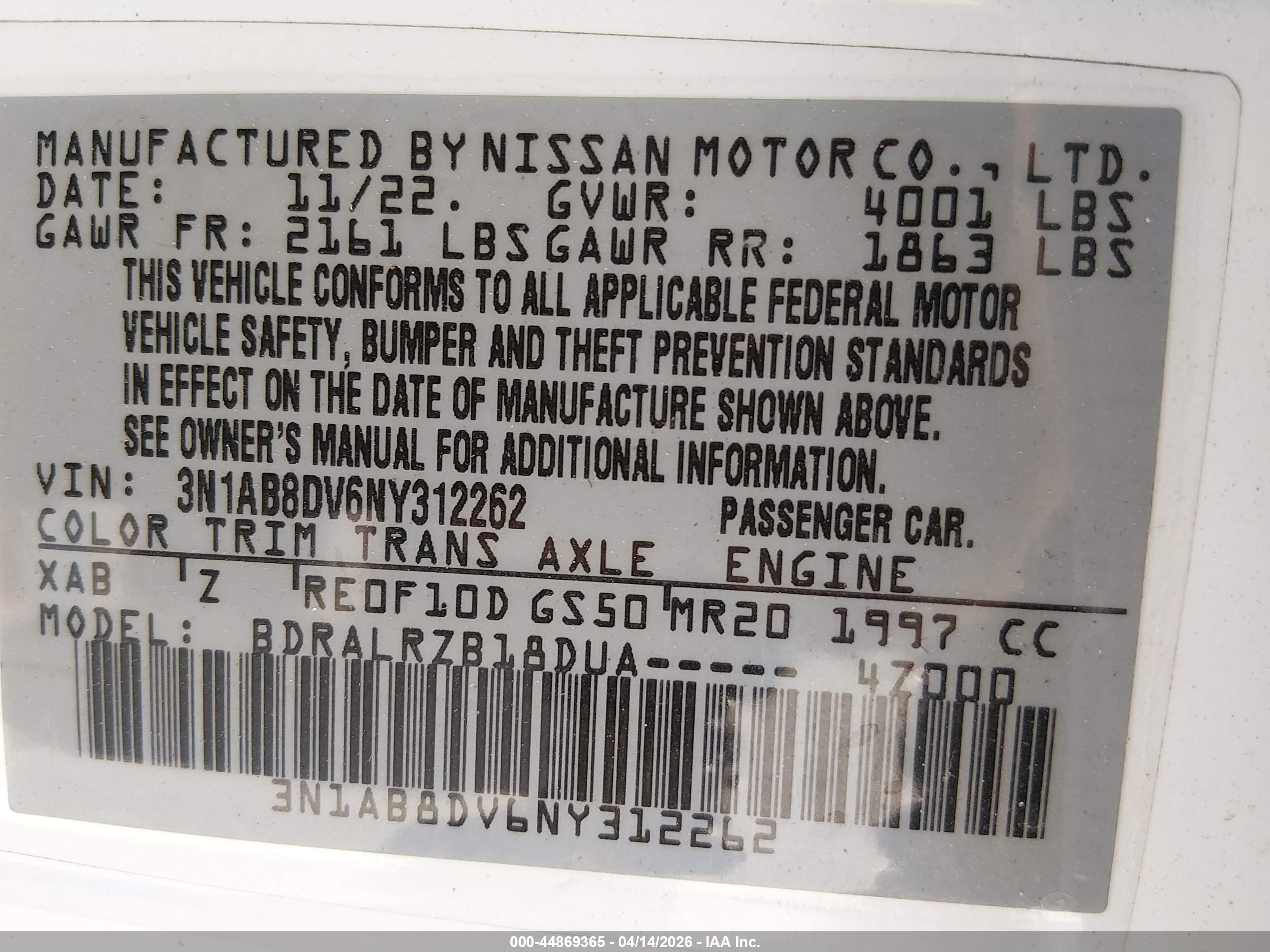 NISSAN SENTRA image 9
