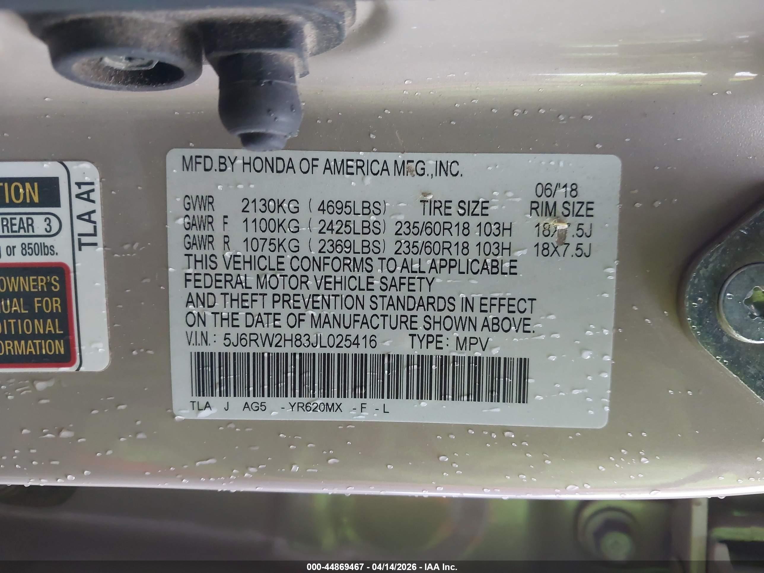 HONDA CR-V image 9