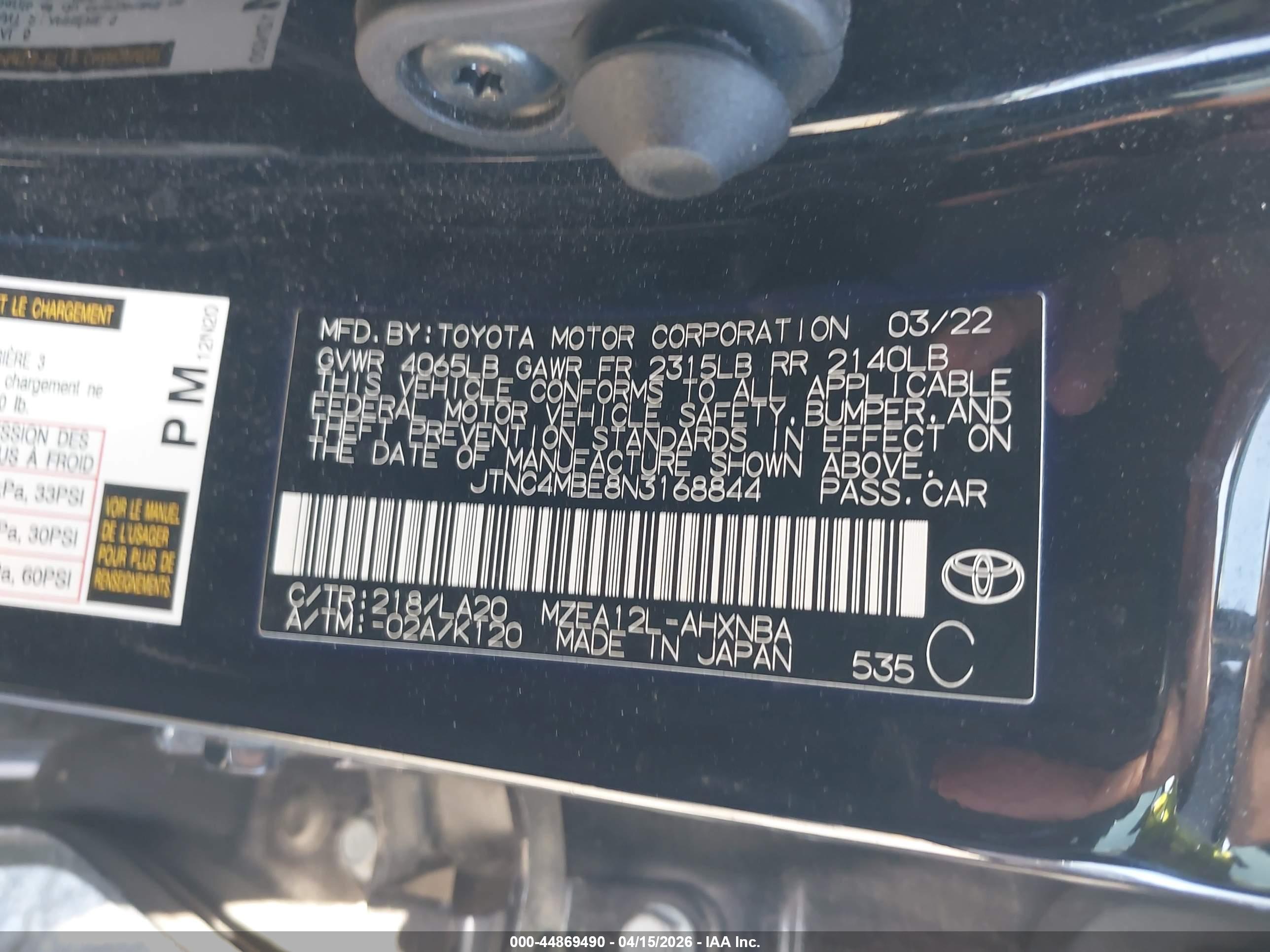 TOYOTA COROLLA image 9