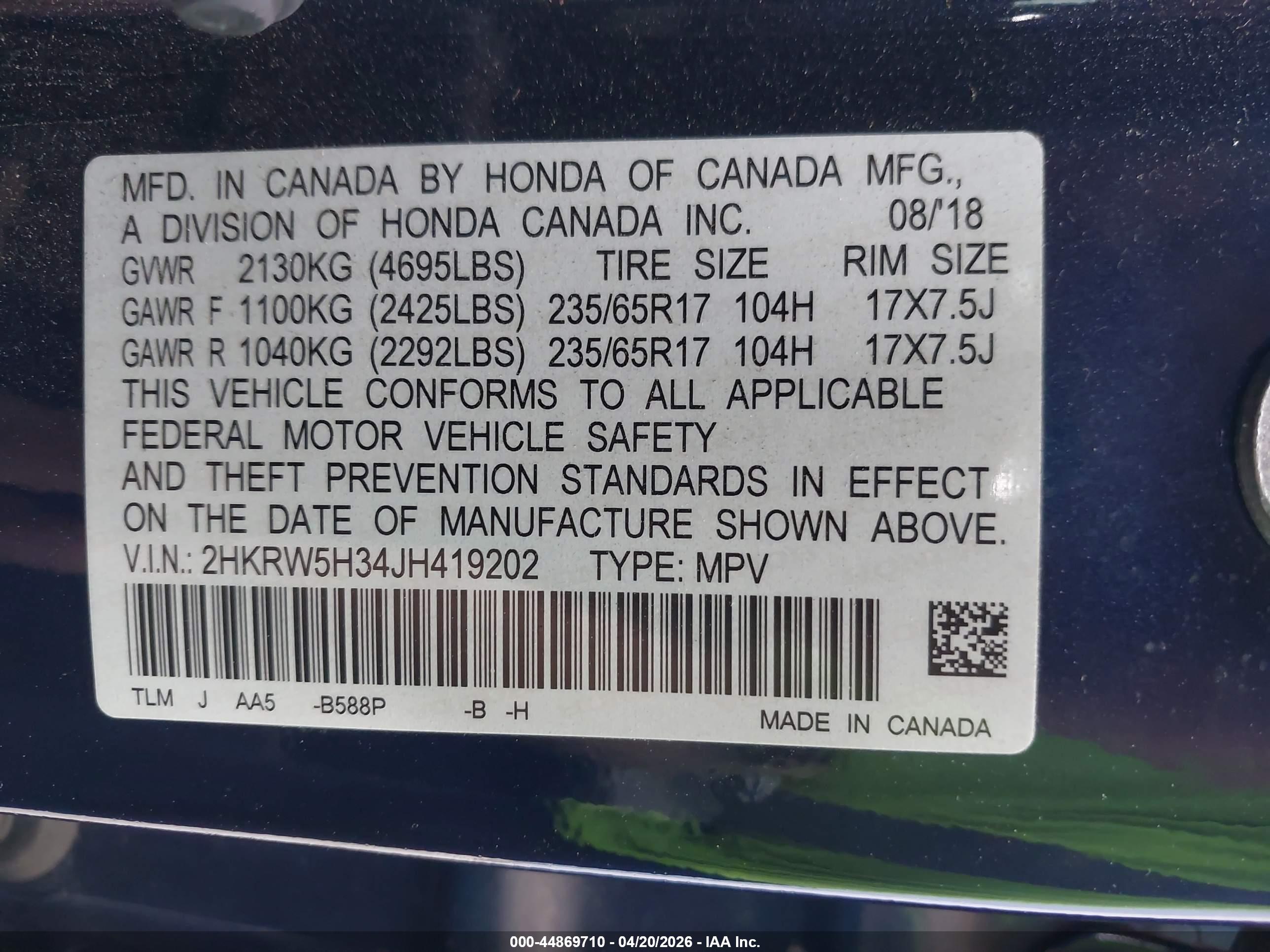 HONDA CR-V image 9