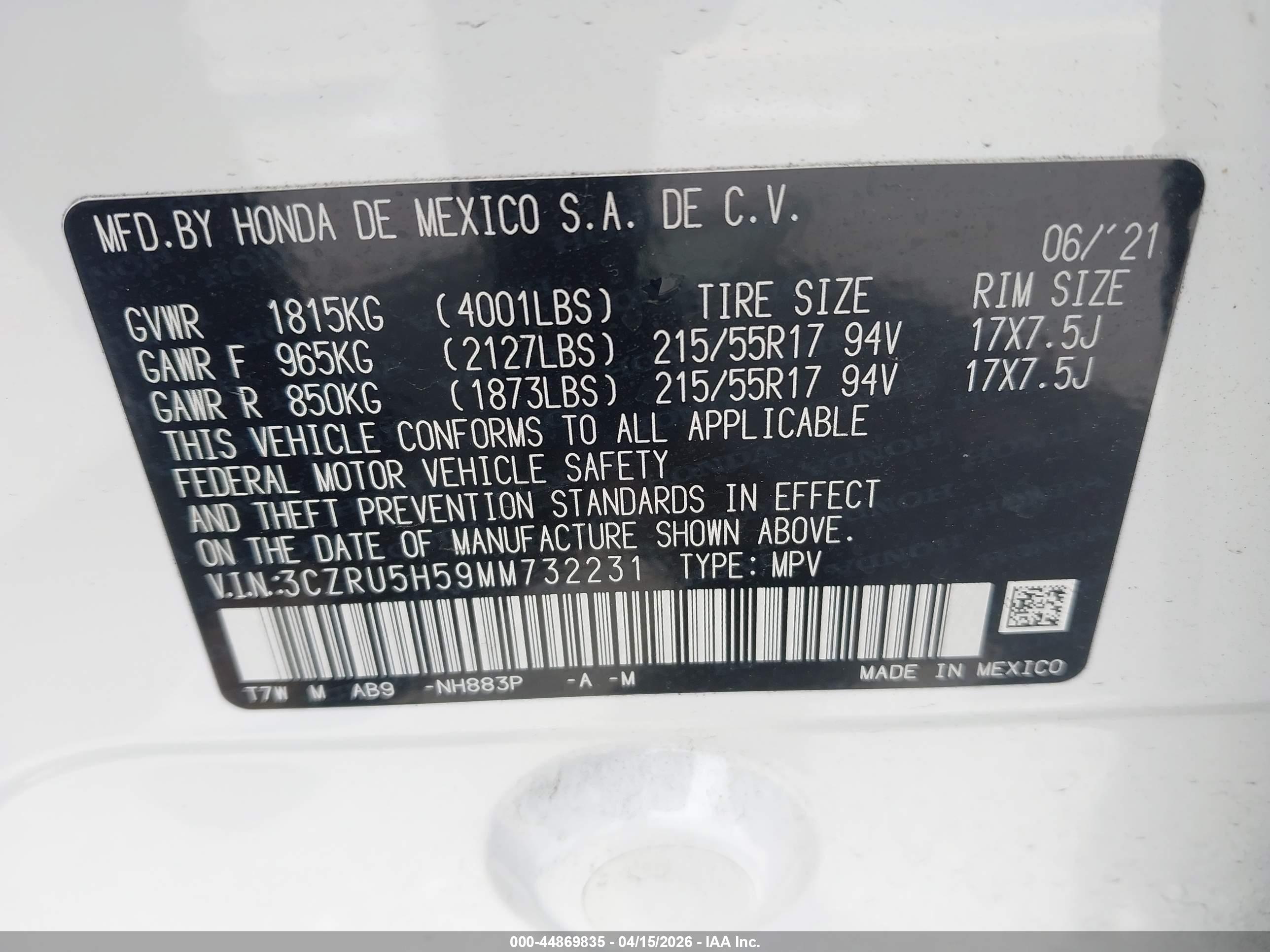 HONDA HR-V image 9