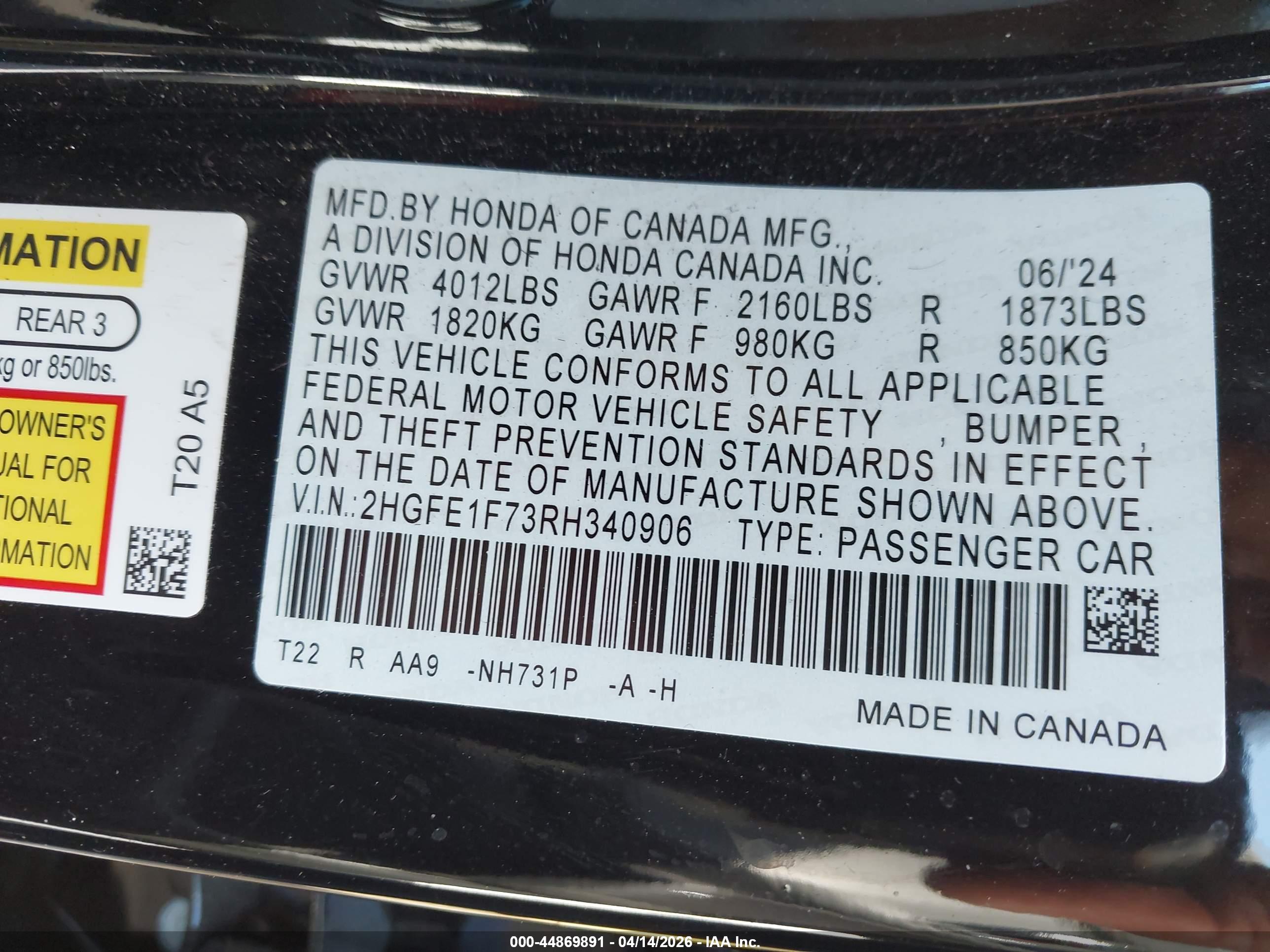 HONDA CIVIC image 9