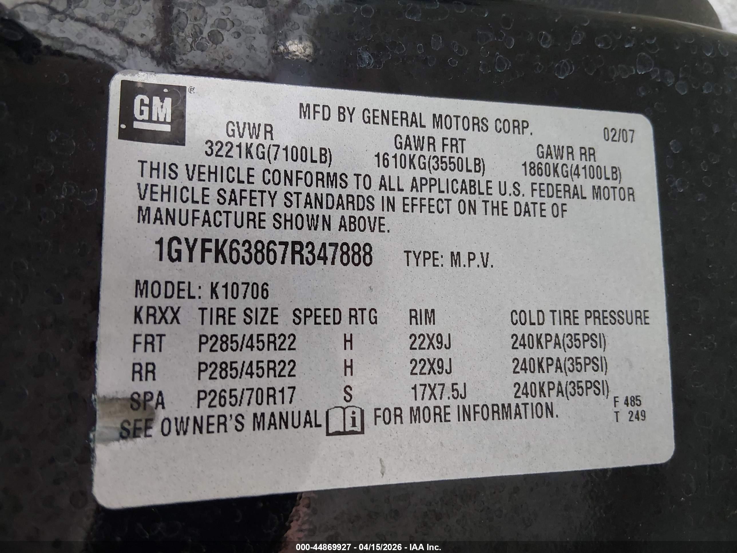 CADILLAC ESCALADE image 9