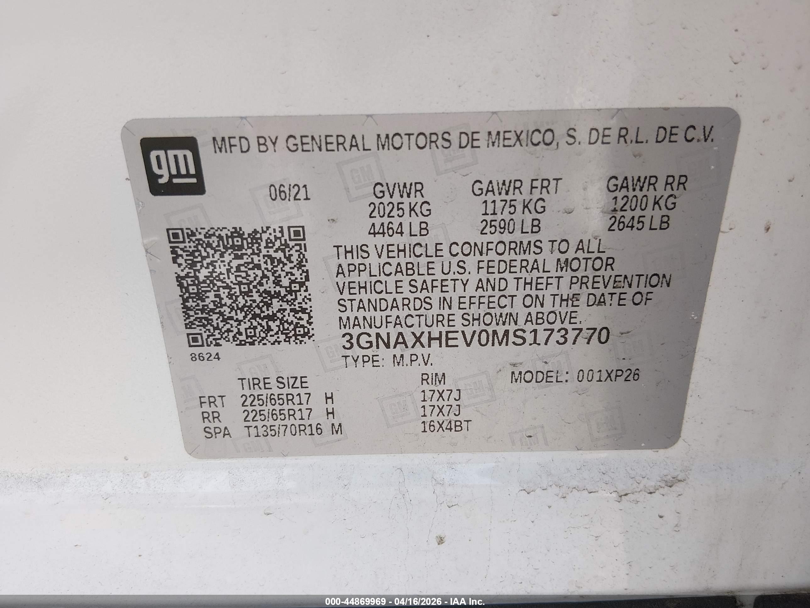 CHEVROLET EQUINOX image 9