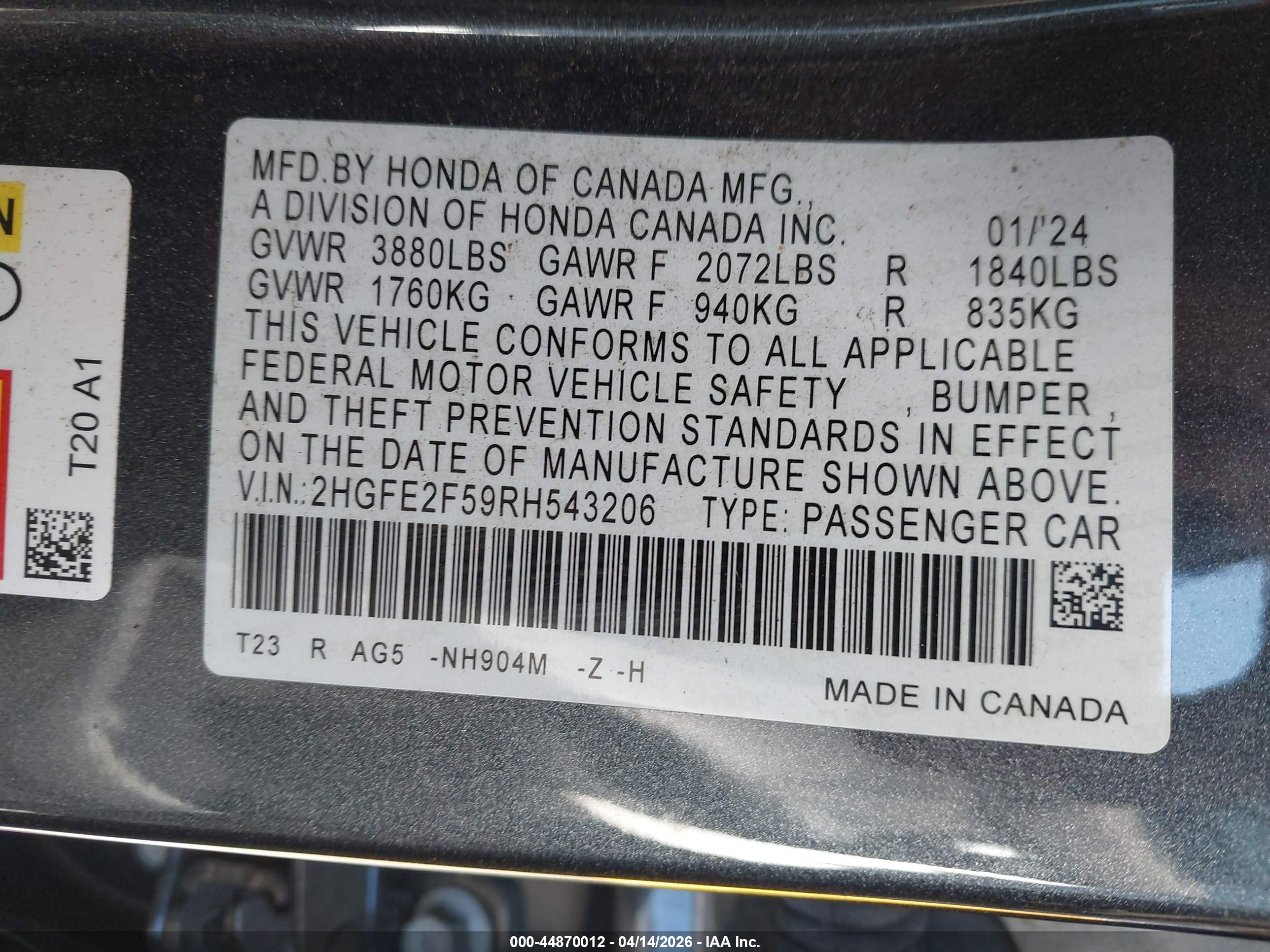 HONDA CIVIC image 9