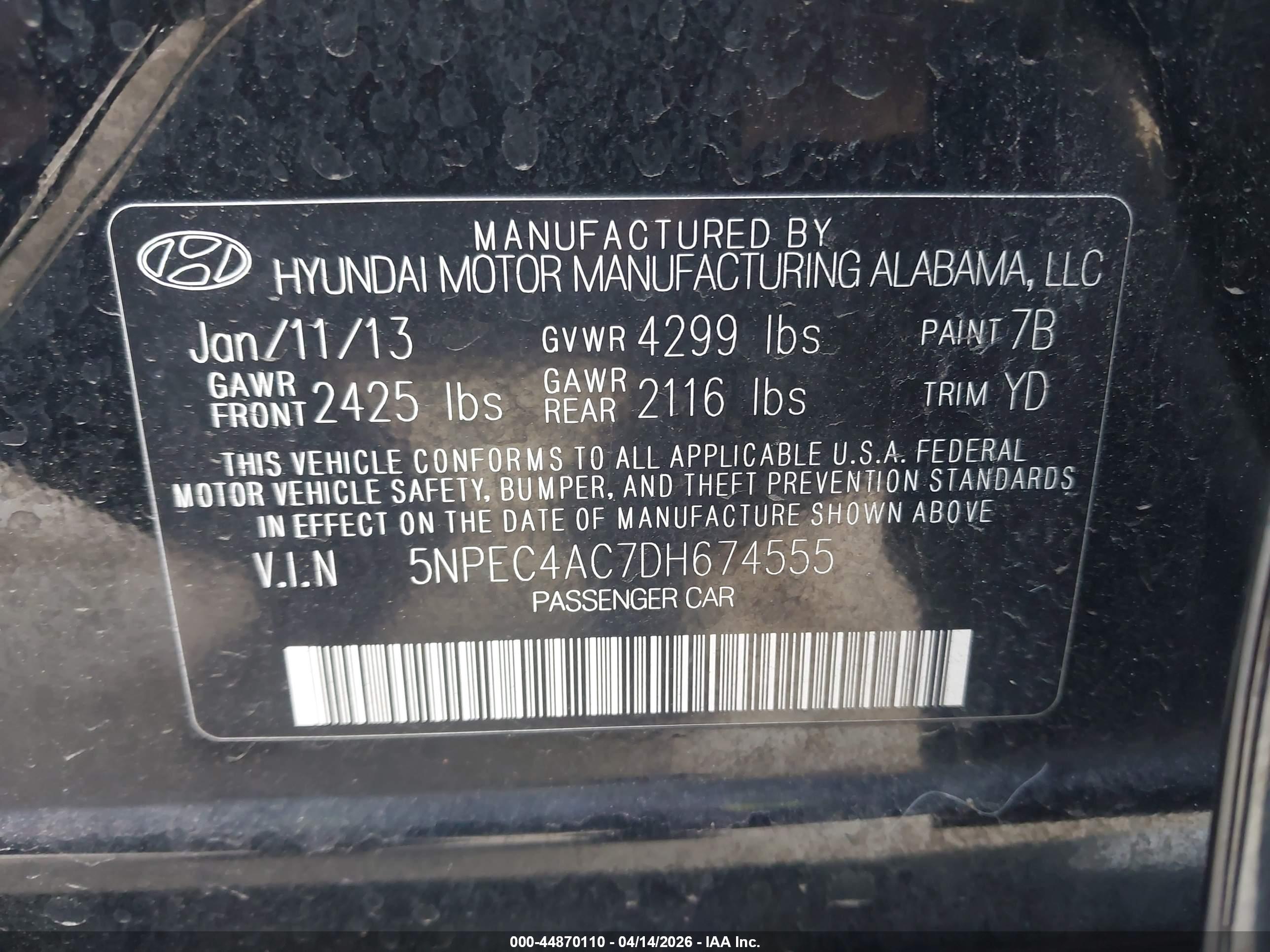 HYUNDAI SONATA image 9