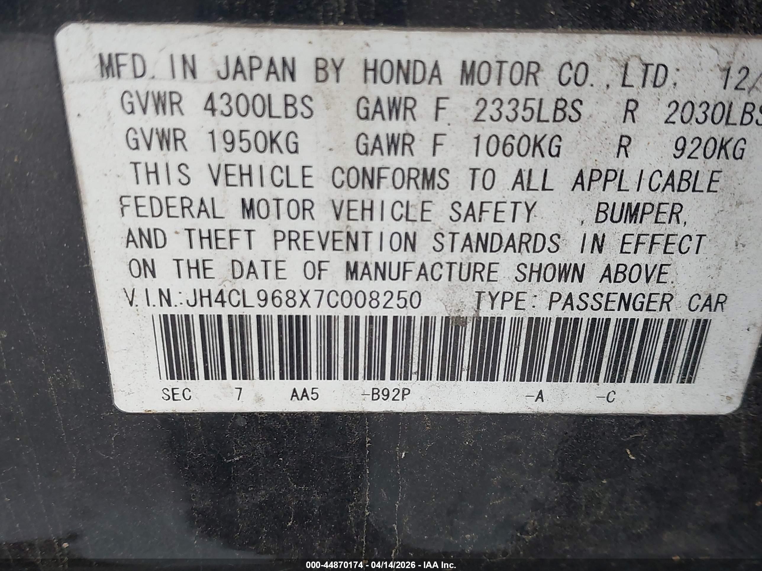 ACURA TSX image 9