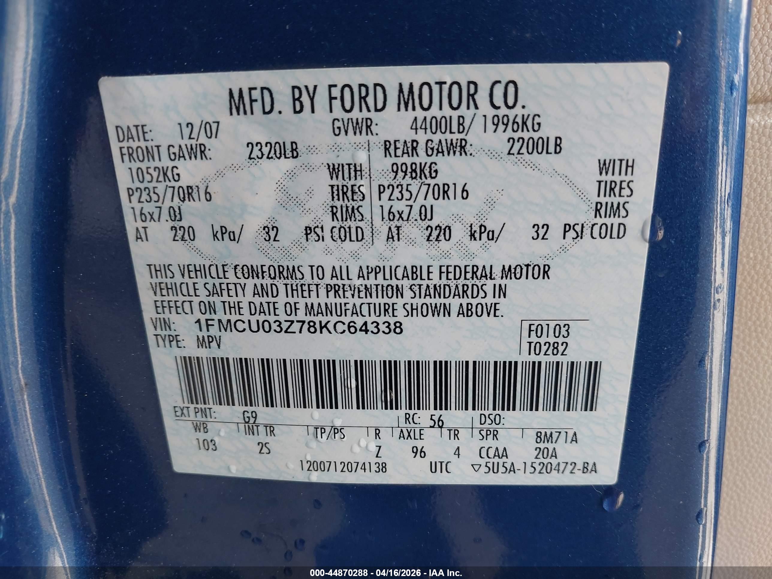 FORD ESCAPE image 9