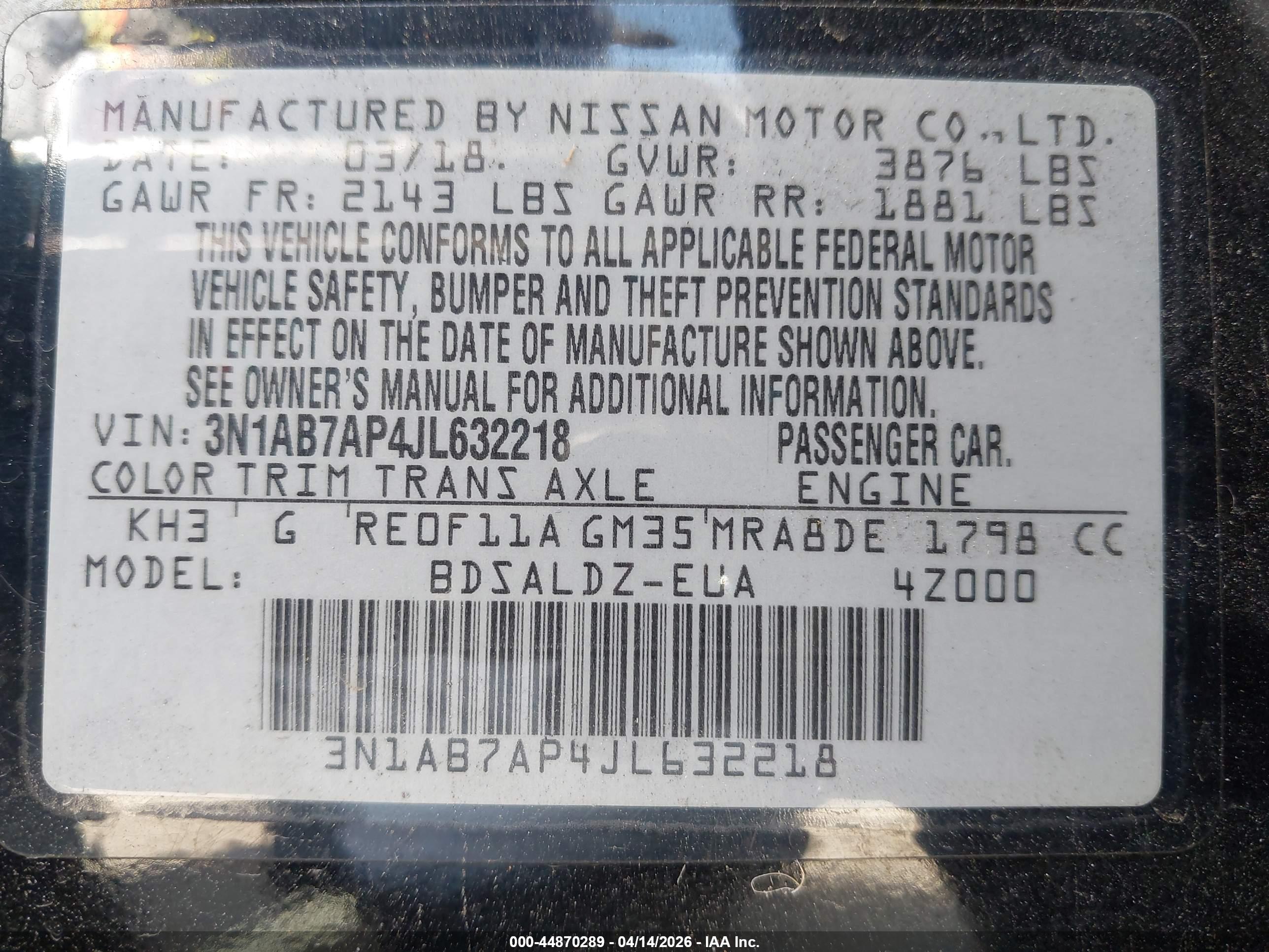 NISSAN SENTRA image 9