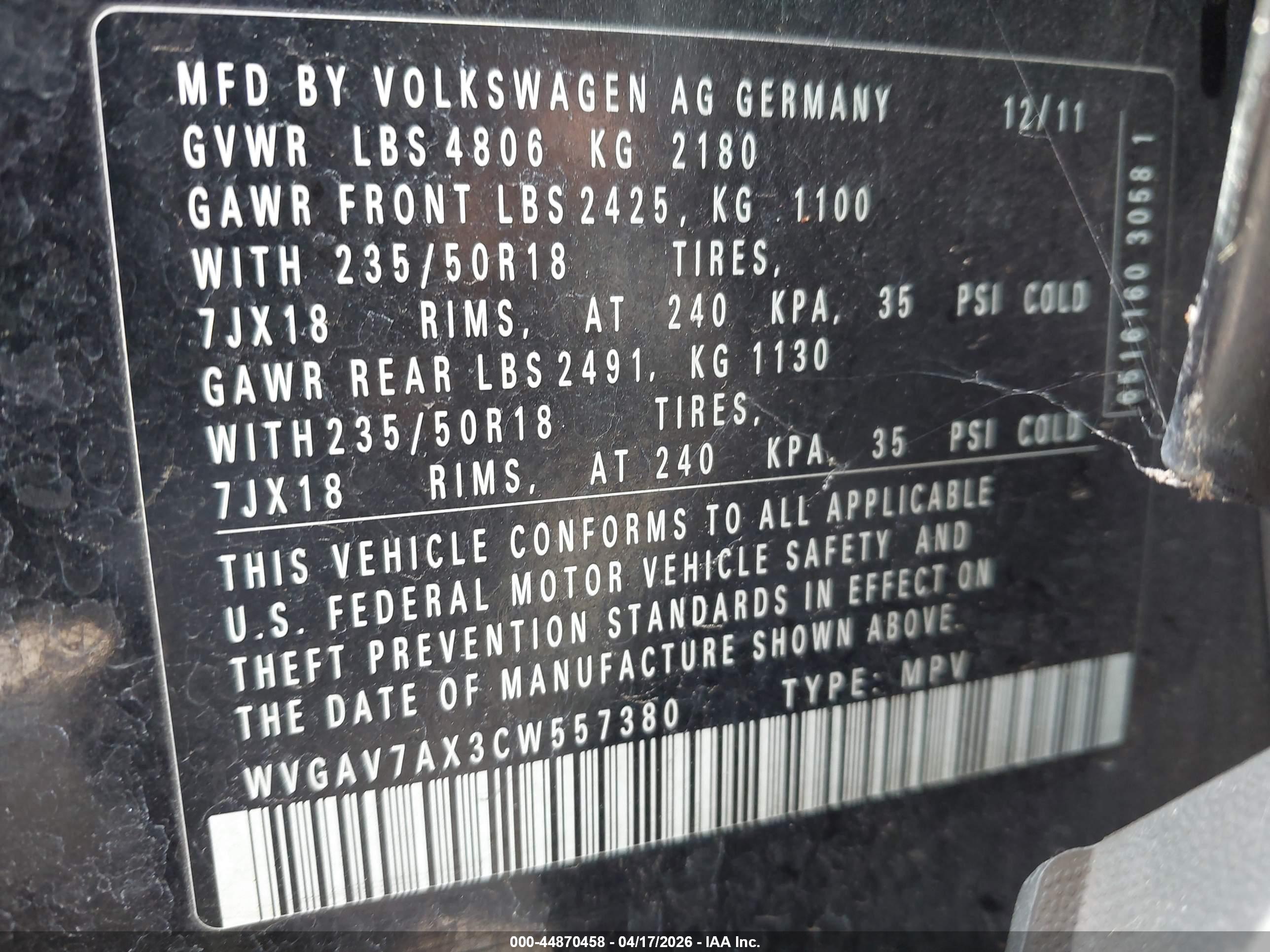 VOLKSWAGEN TIGUAN image 9