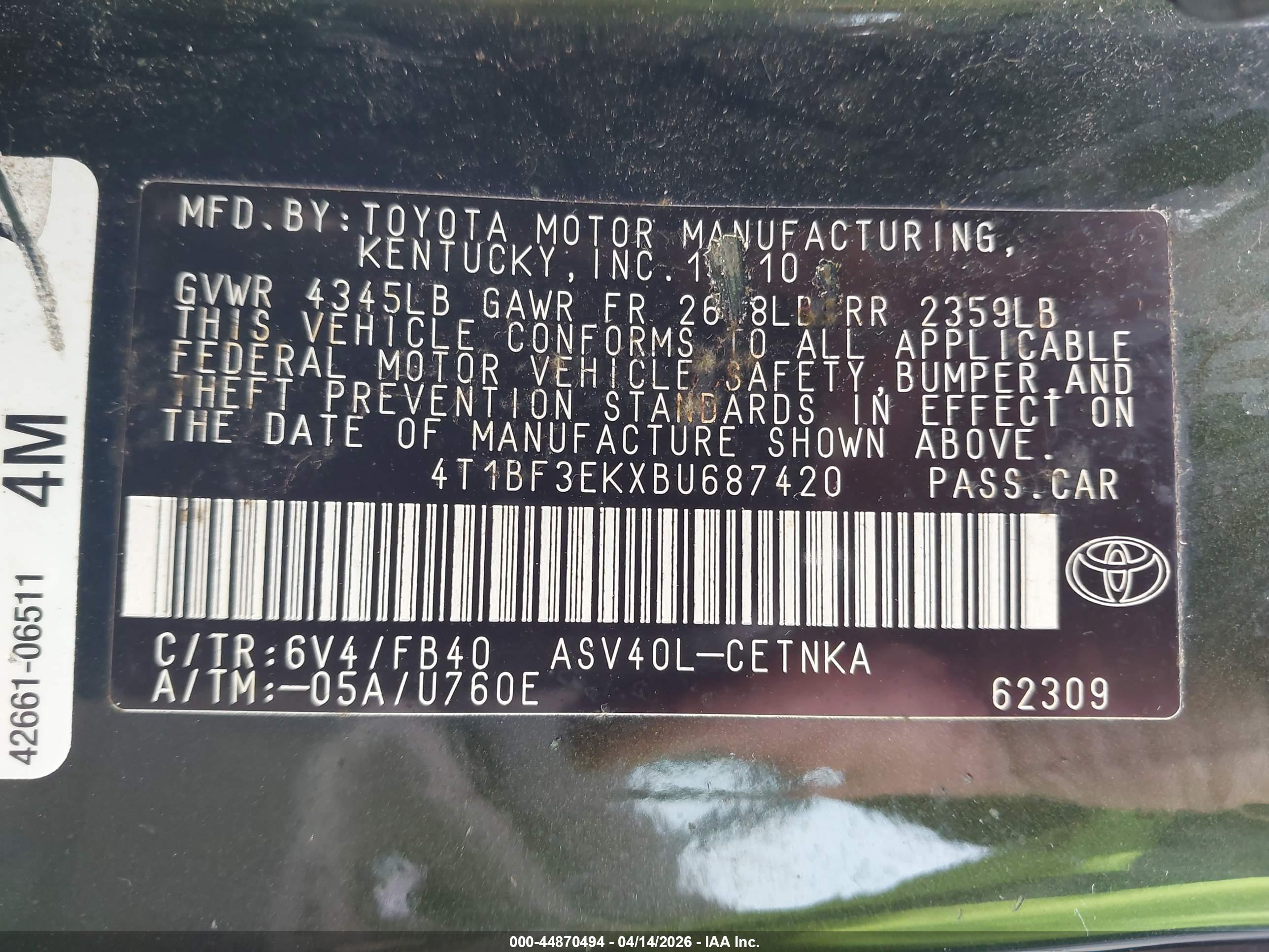 TOYOTA CAMRY image 9