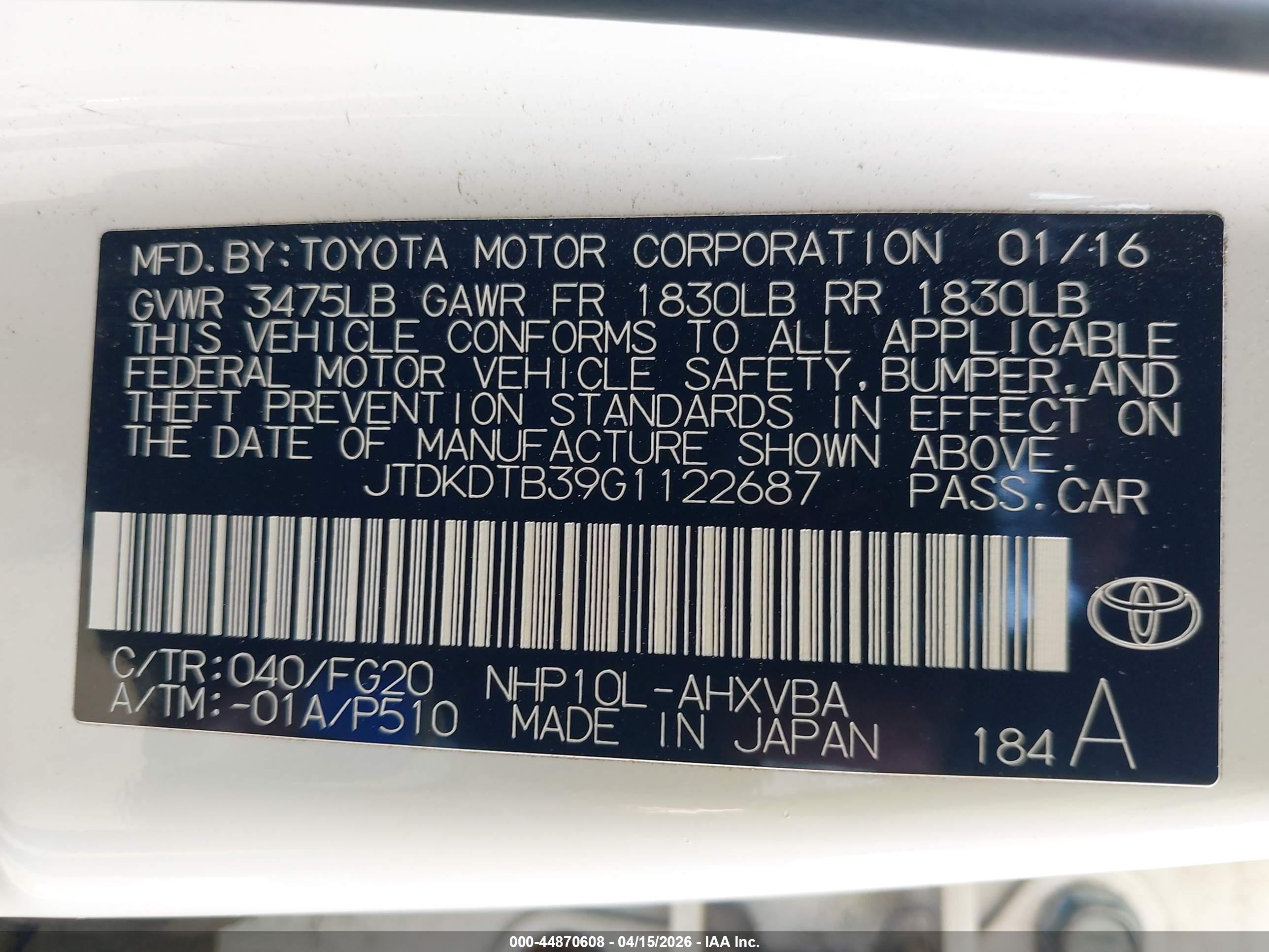 TOYOTA PRIUS image 9