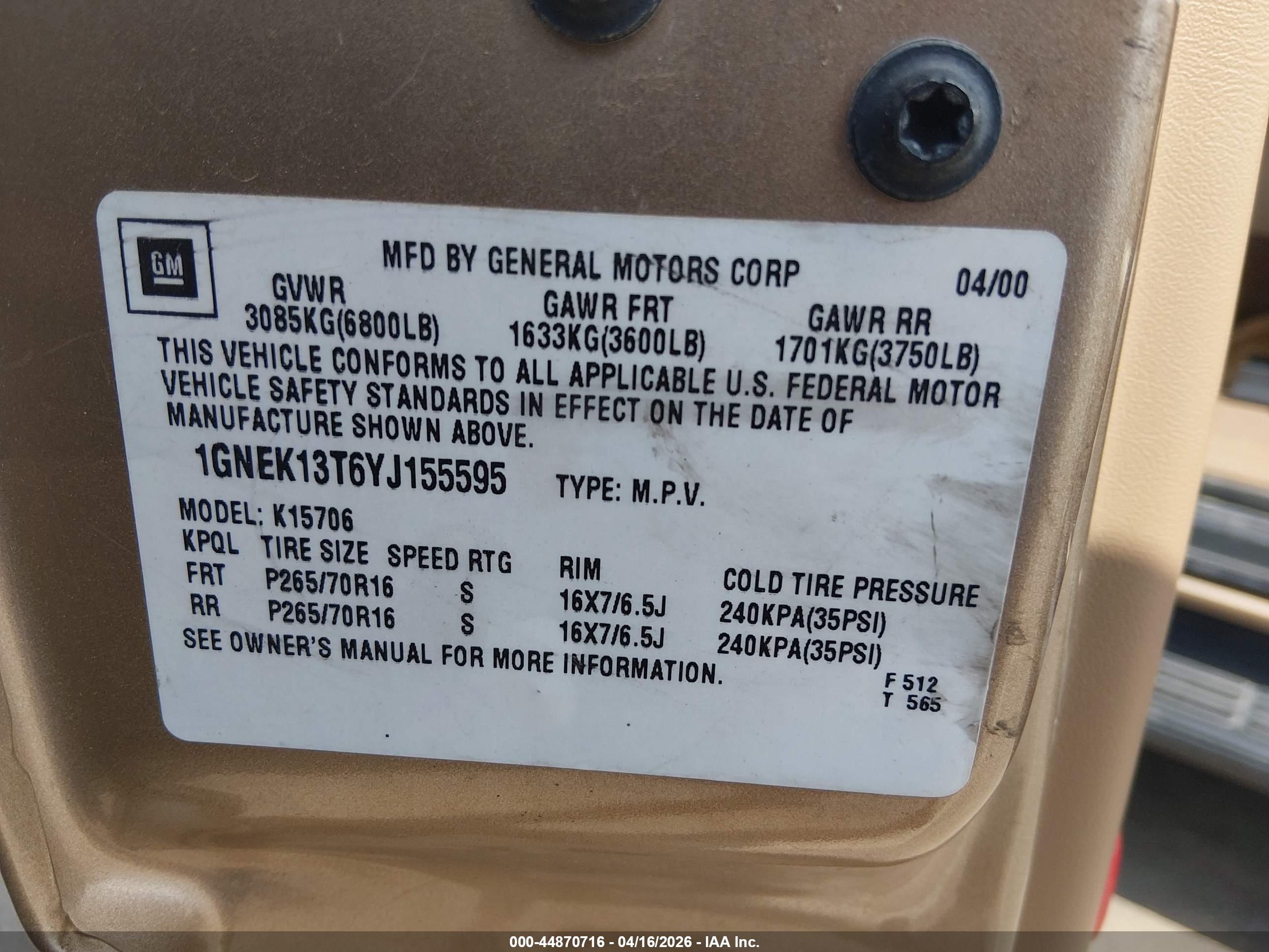 CHEVROLET TAHOE image 9