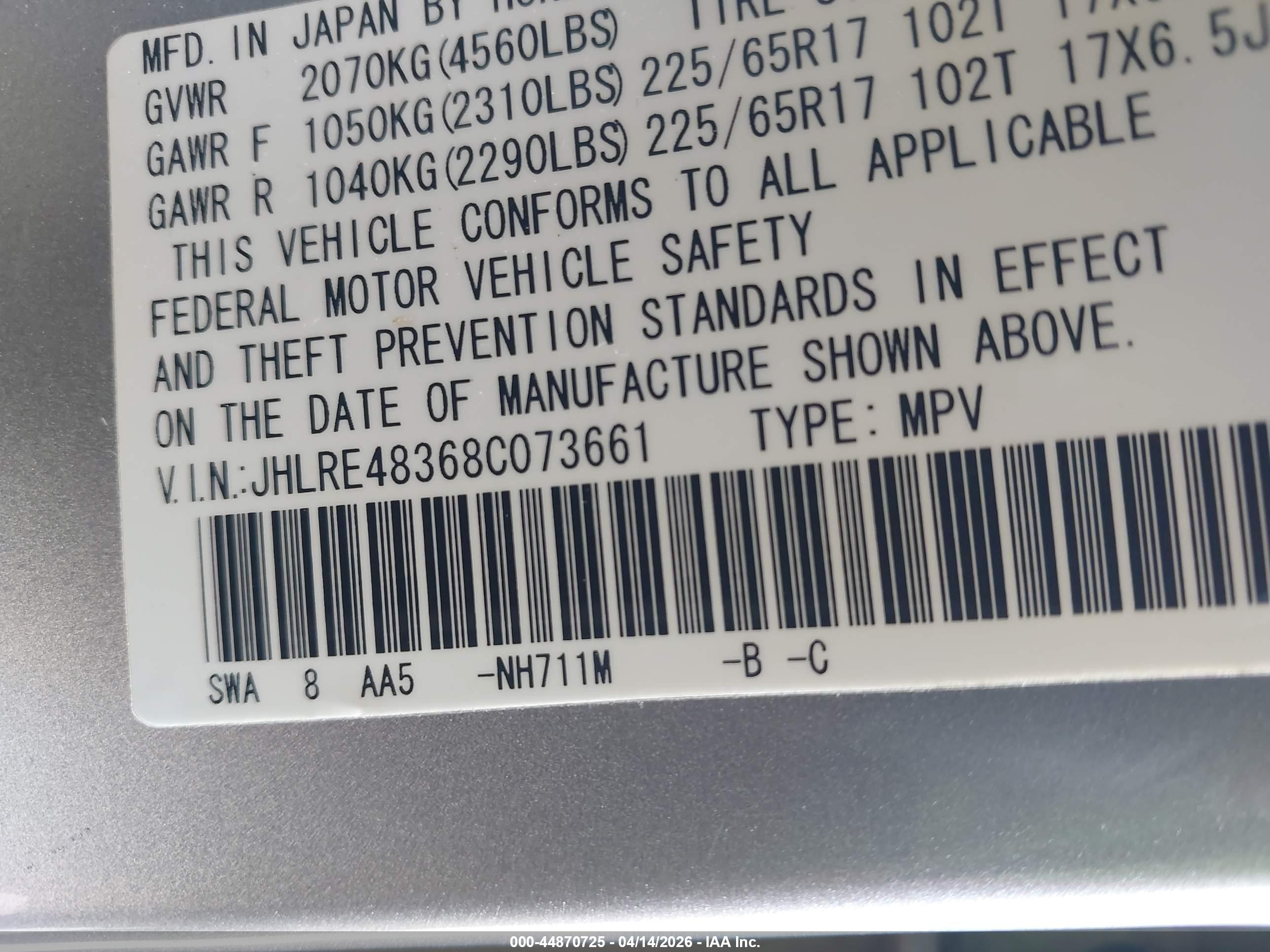 HONDA CR-V image 9