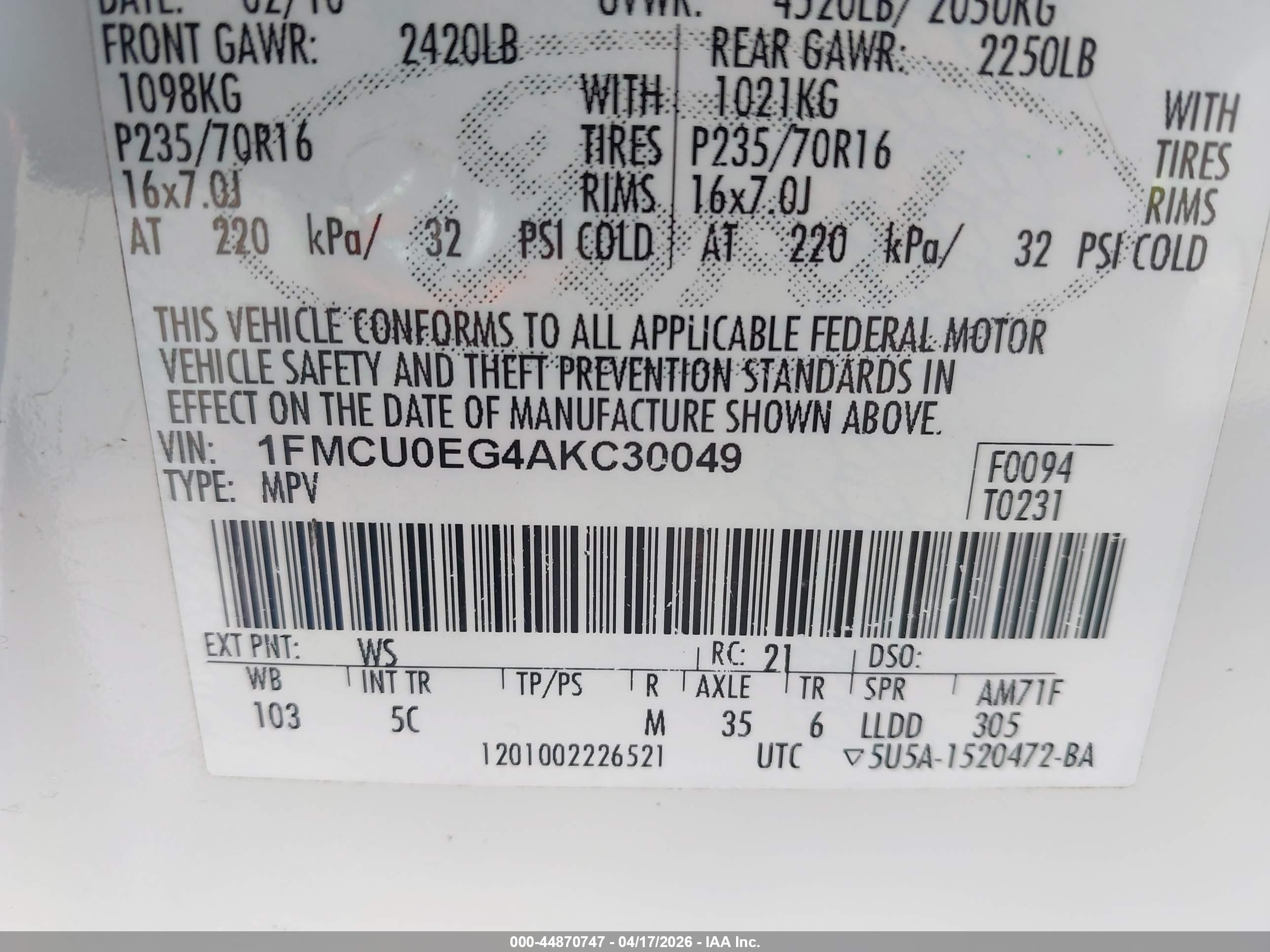 FORD ESCAPE image 9