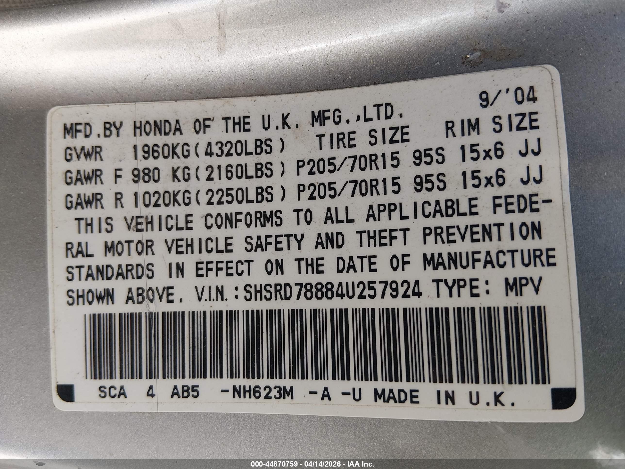HONDA CR-V image 9