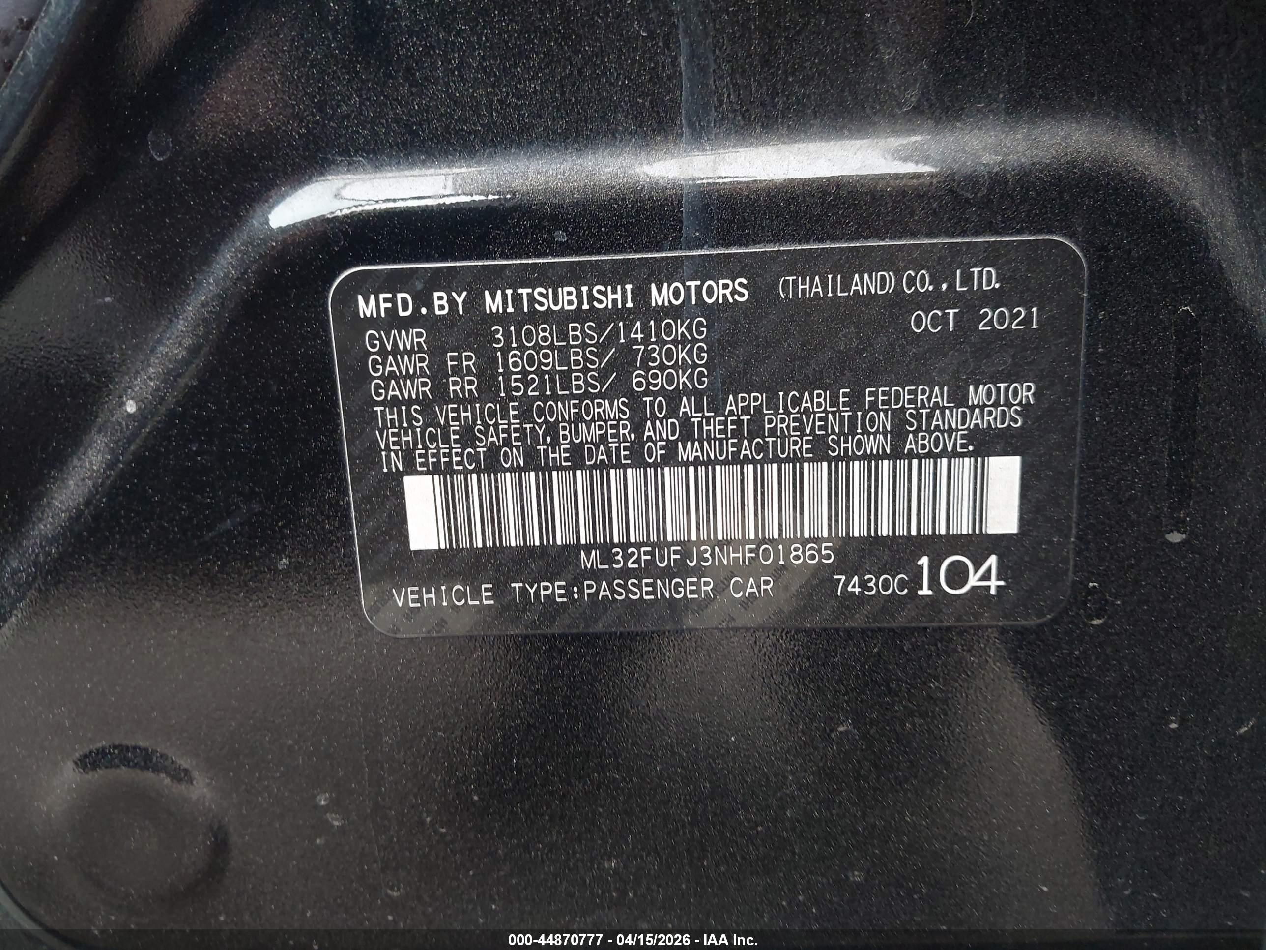 MITSUBISHI MIRAGE image 9