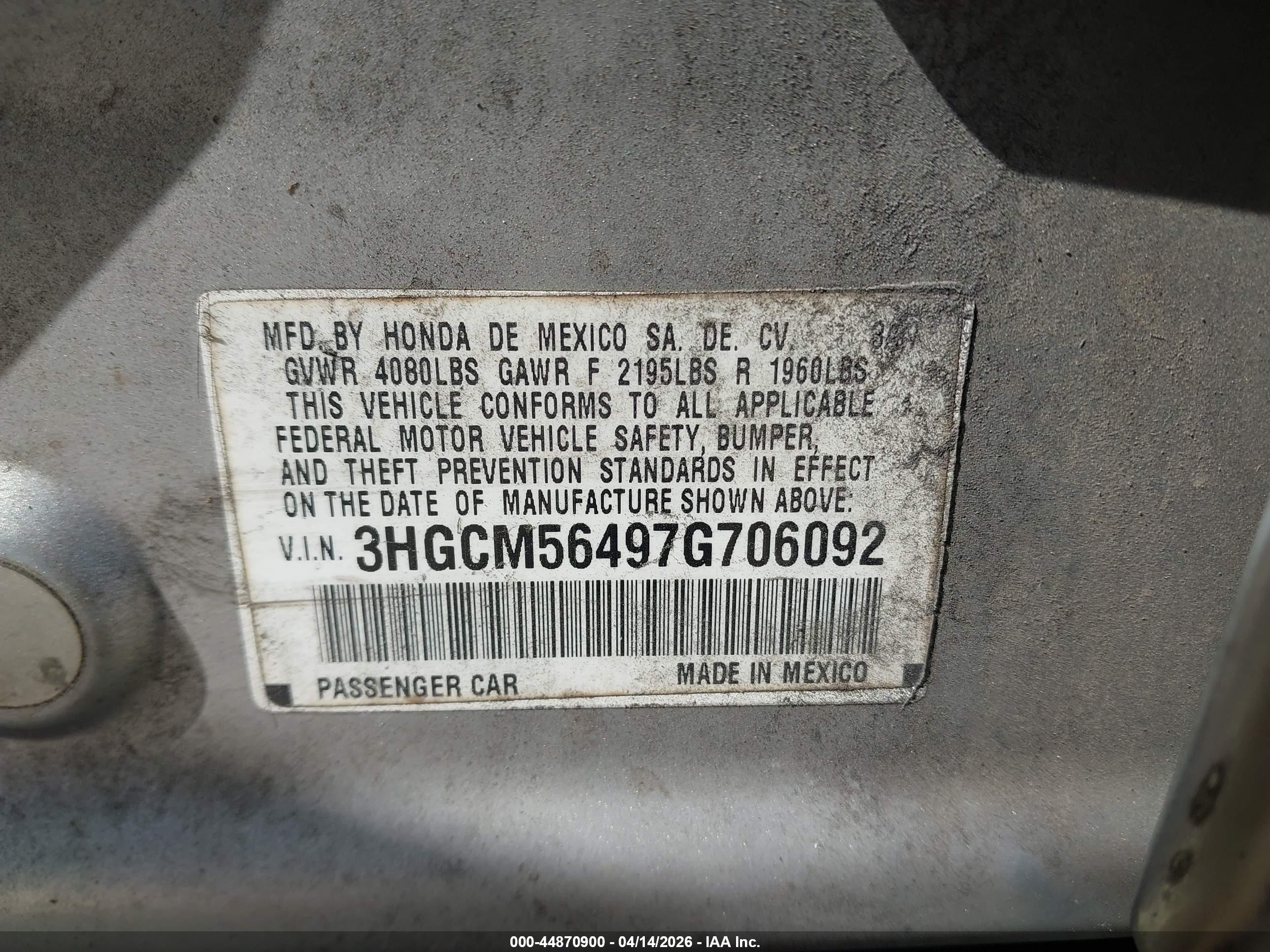 HONDA ACCORD image 9