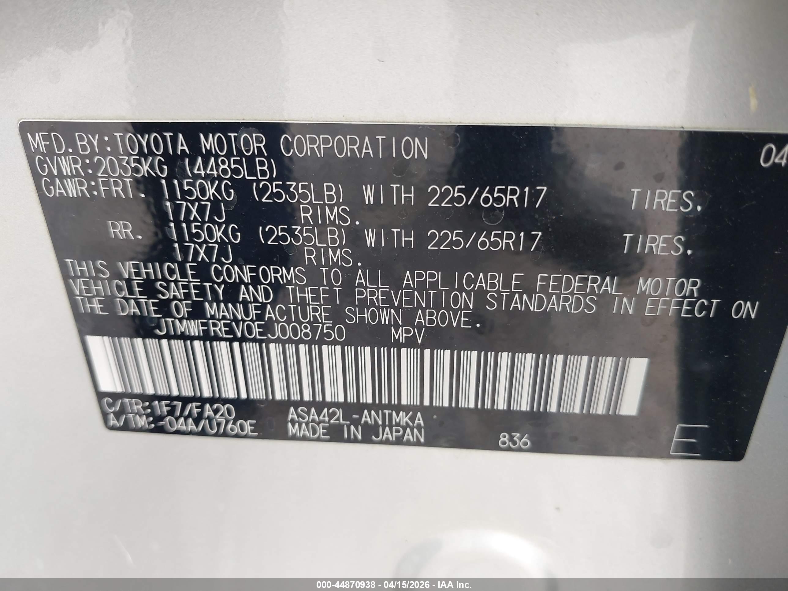 TOYOTA RAV4 image 9