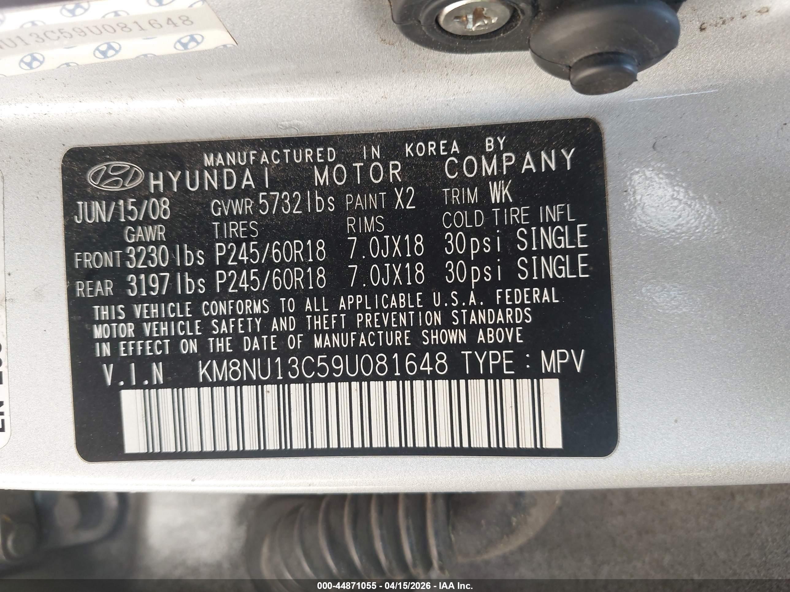HYUNDAI VERACRUZ image 9