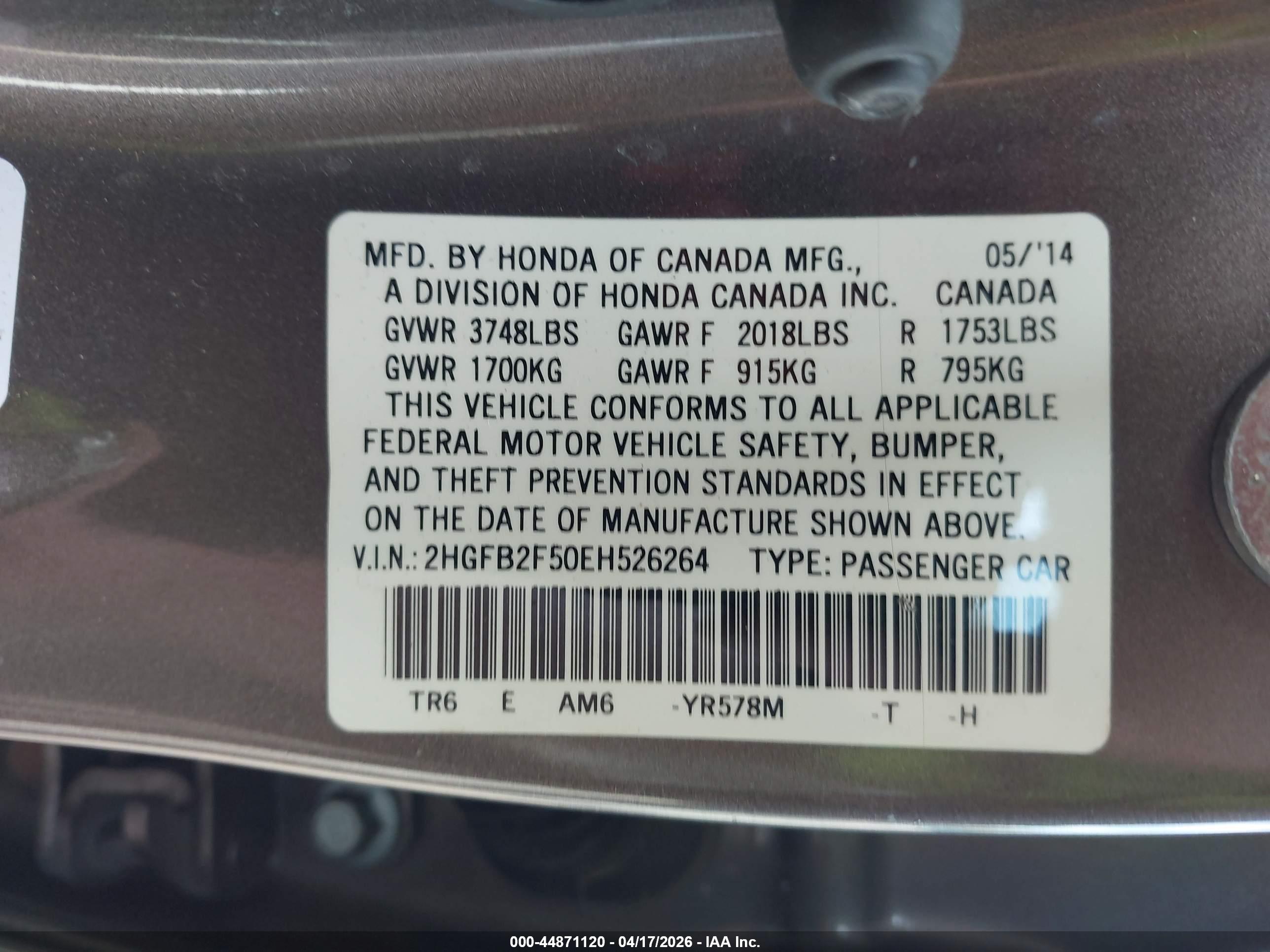 HONDA CIVIC image 9
