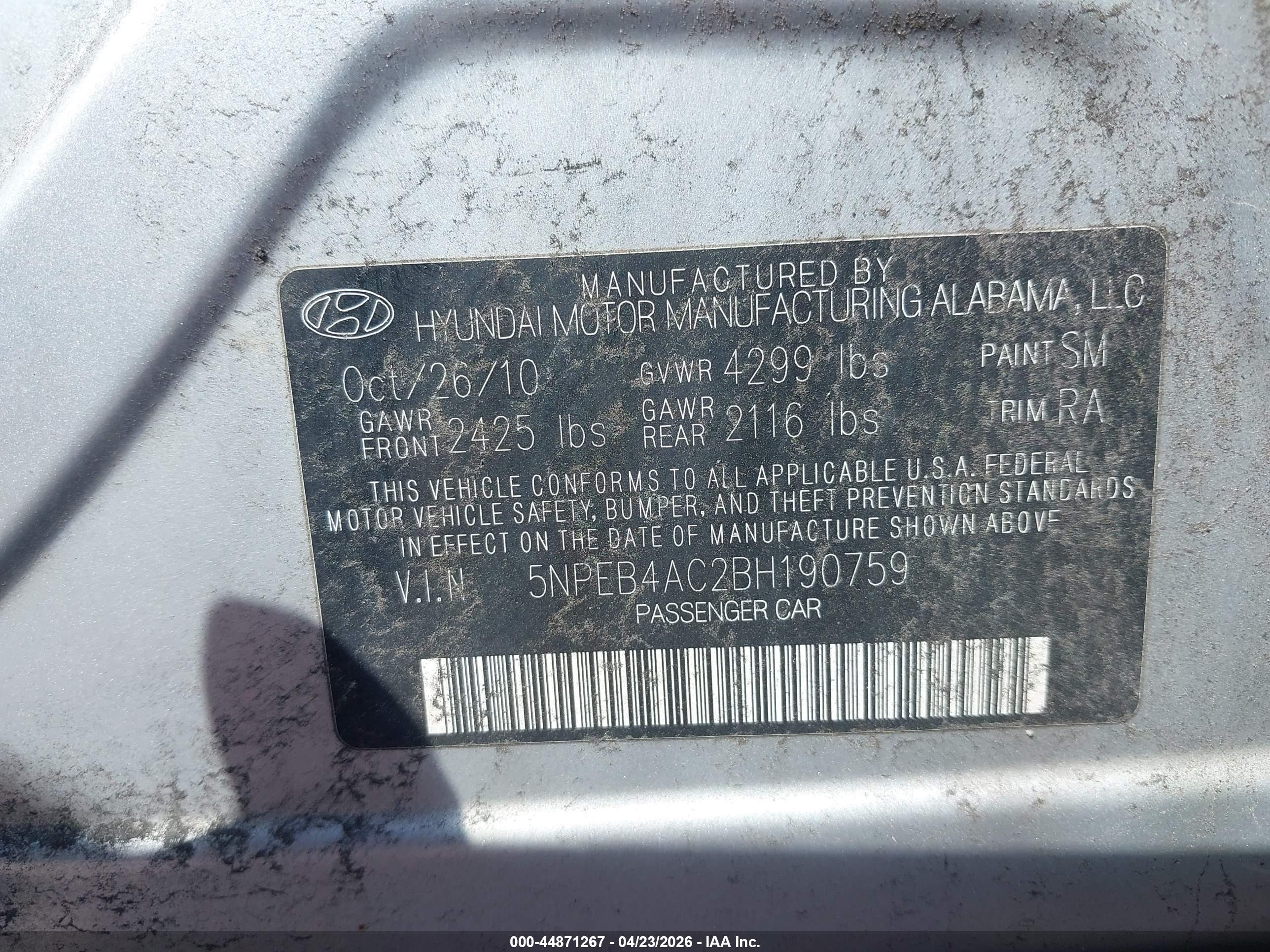 HYUNDAI SONATA image 9