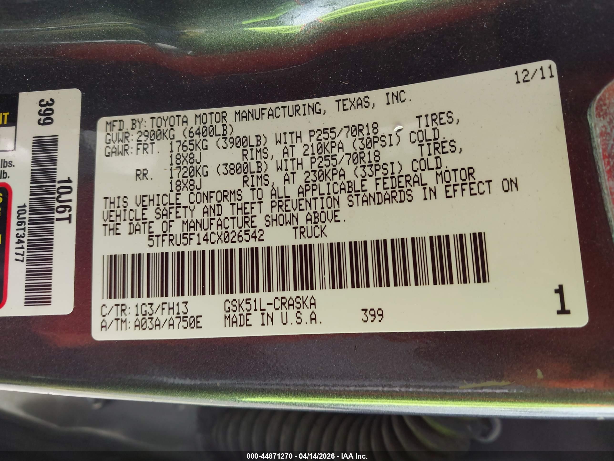 TOYOTA TUNDRA image 9