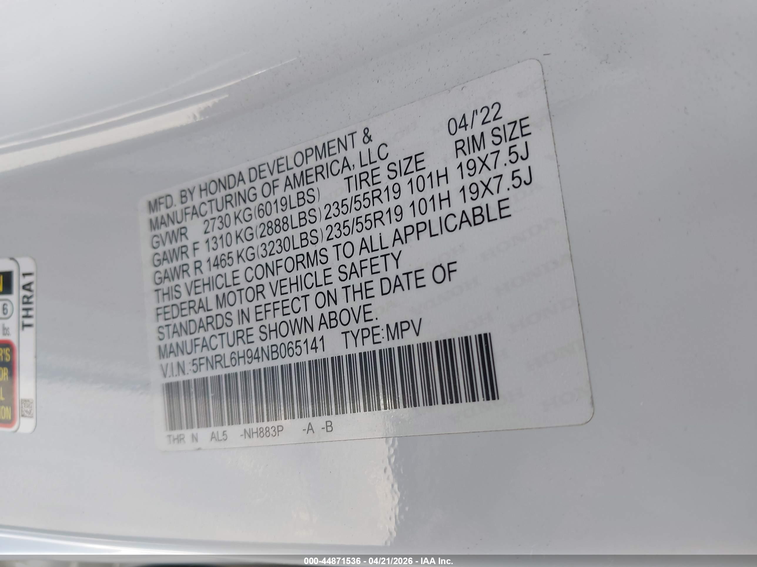HONDA ODYSSEY image 9