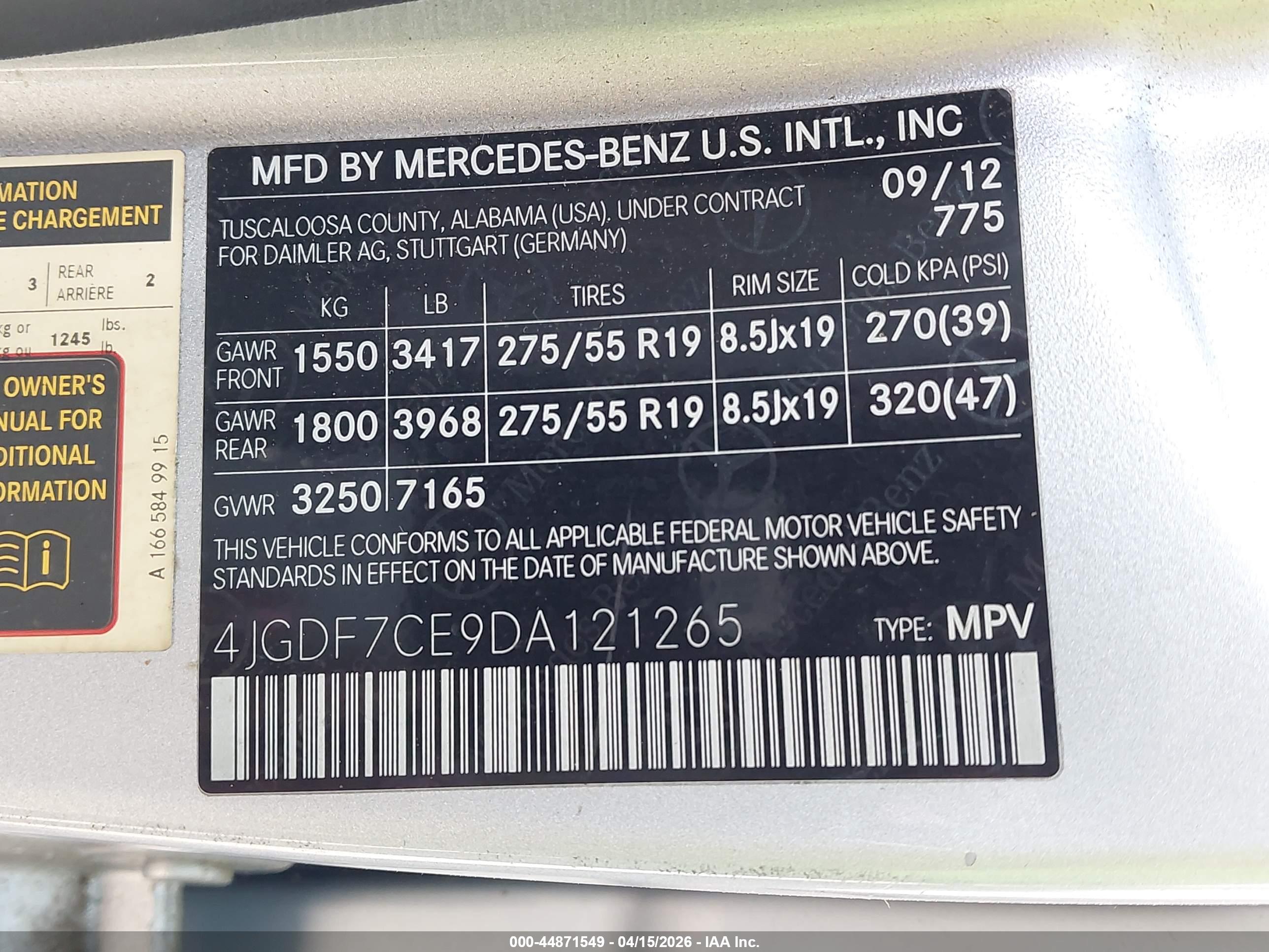 MERCEDES-BENZ GL image 9
