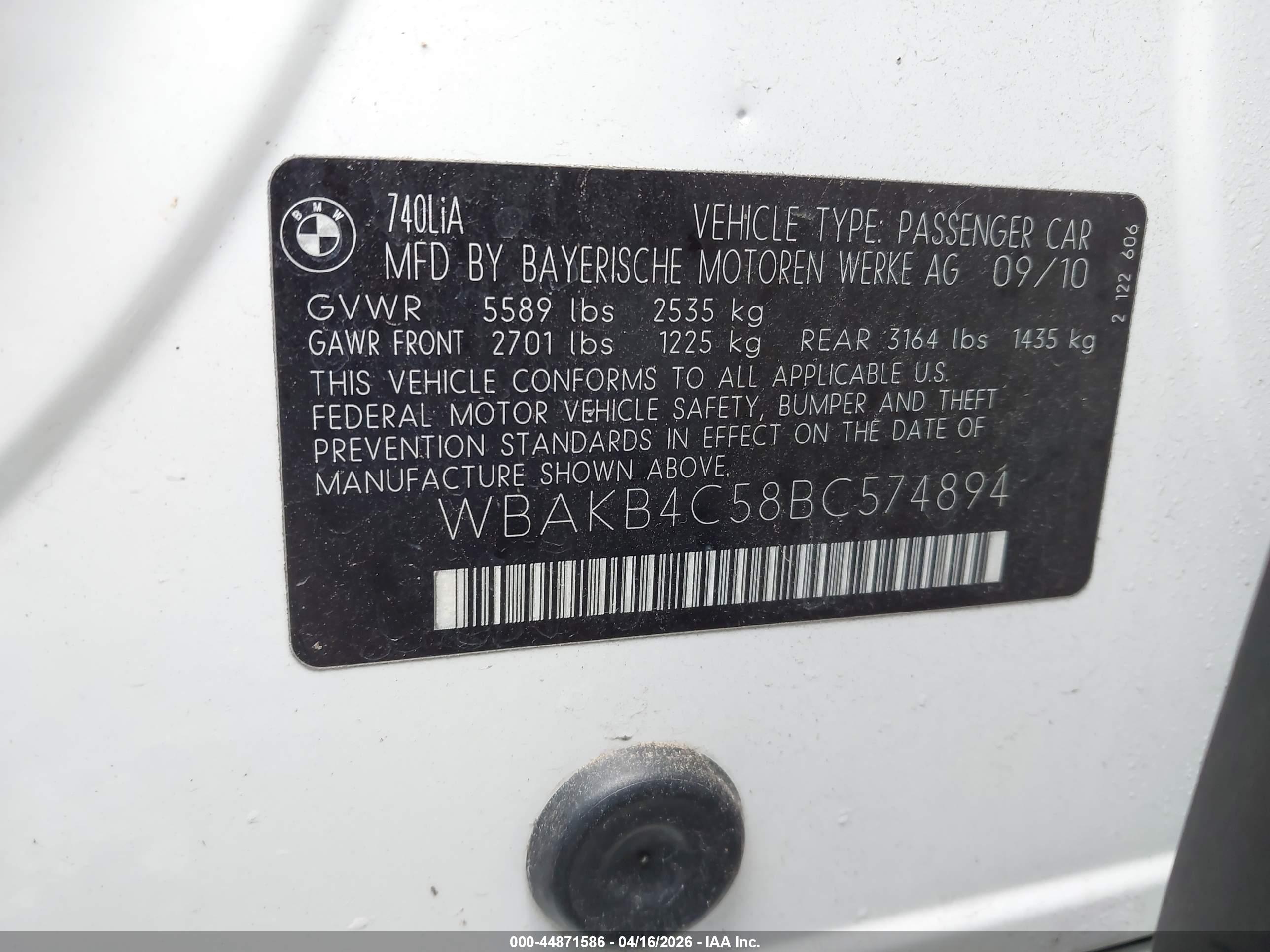 BMW 740LI image 9