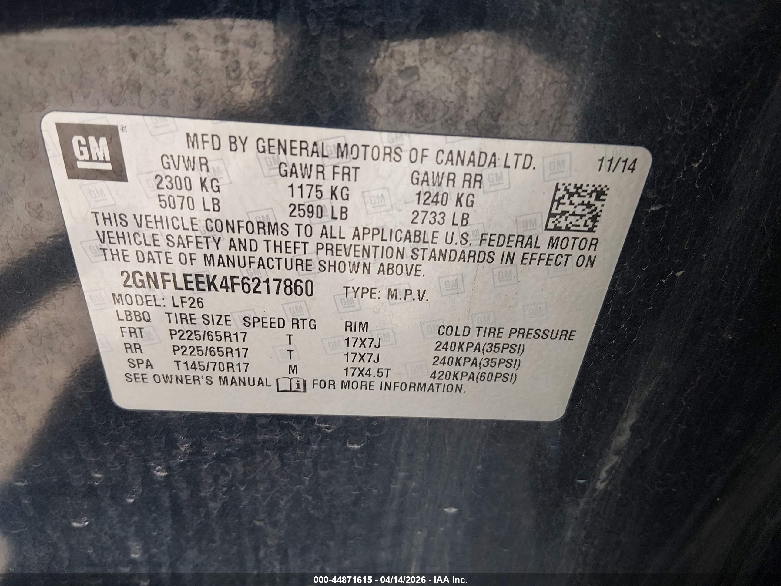 CHEVROLET EQUINOX image 9