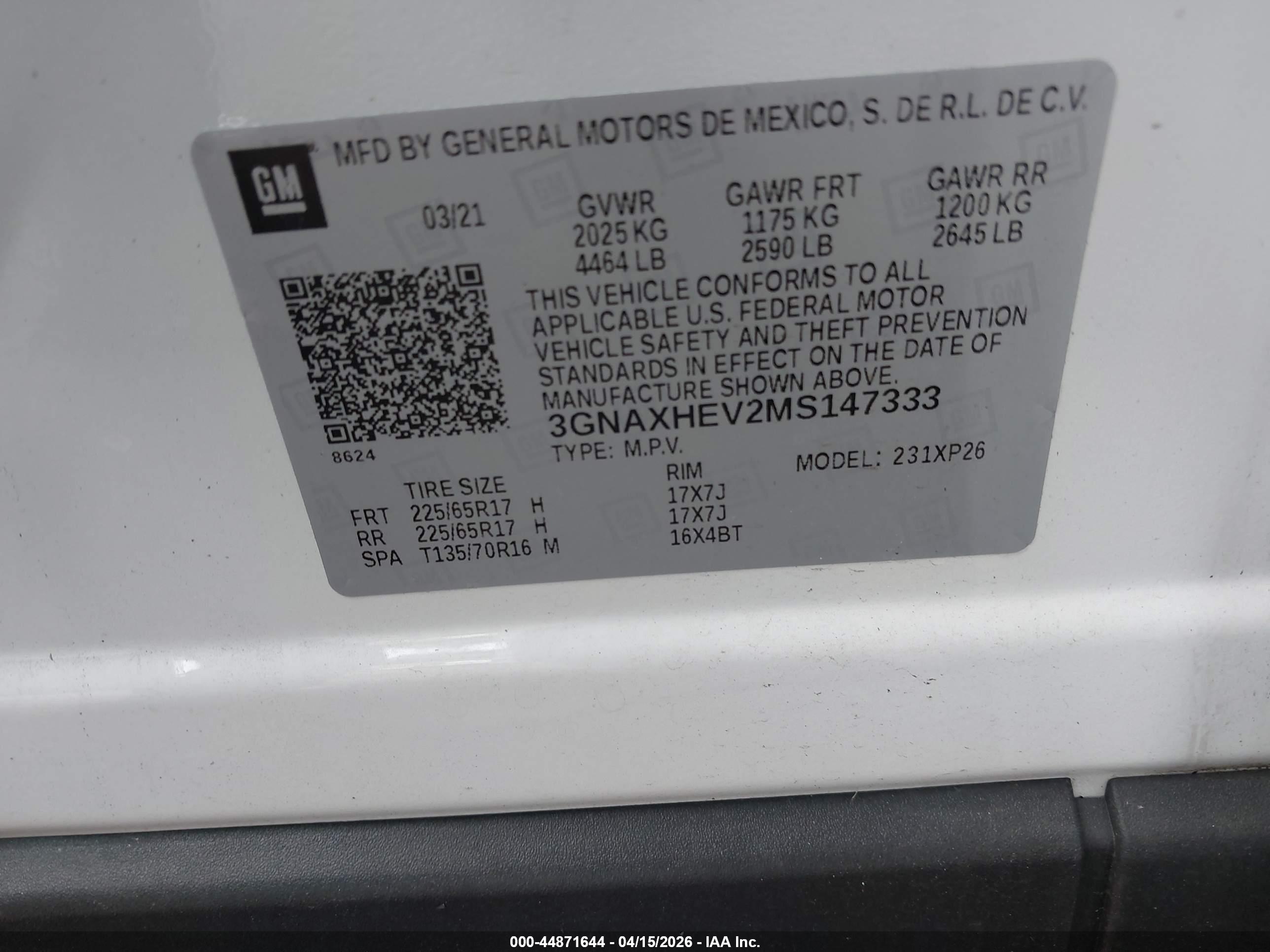 CHEVROLET EQUINOX image 9