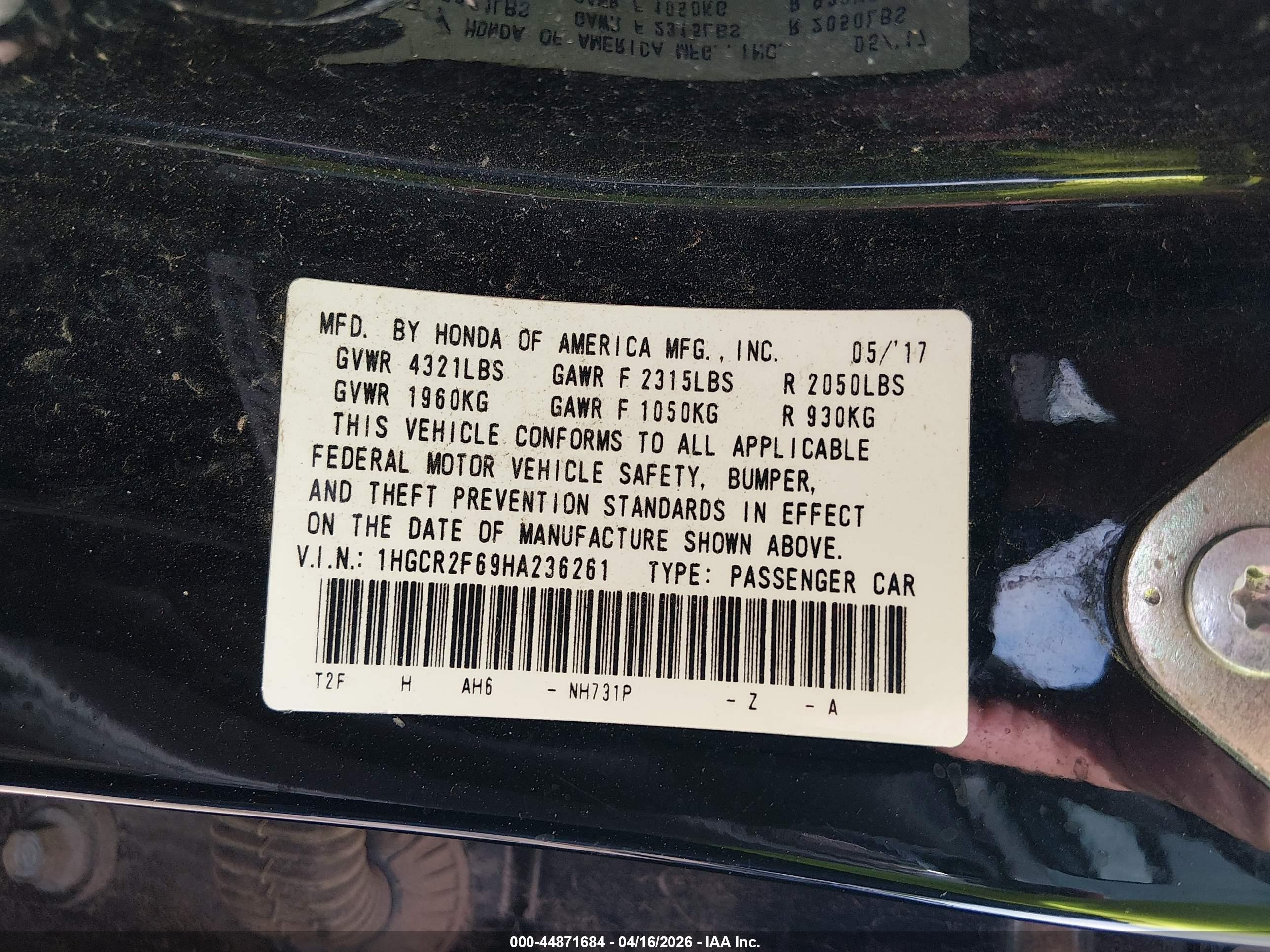 HONDA ACCORD image 9