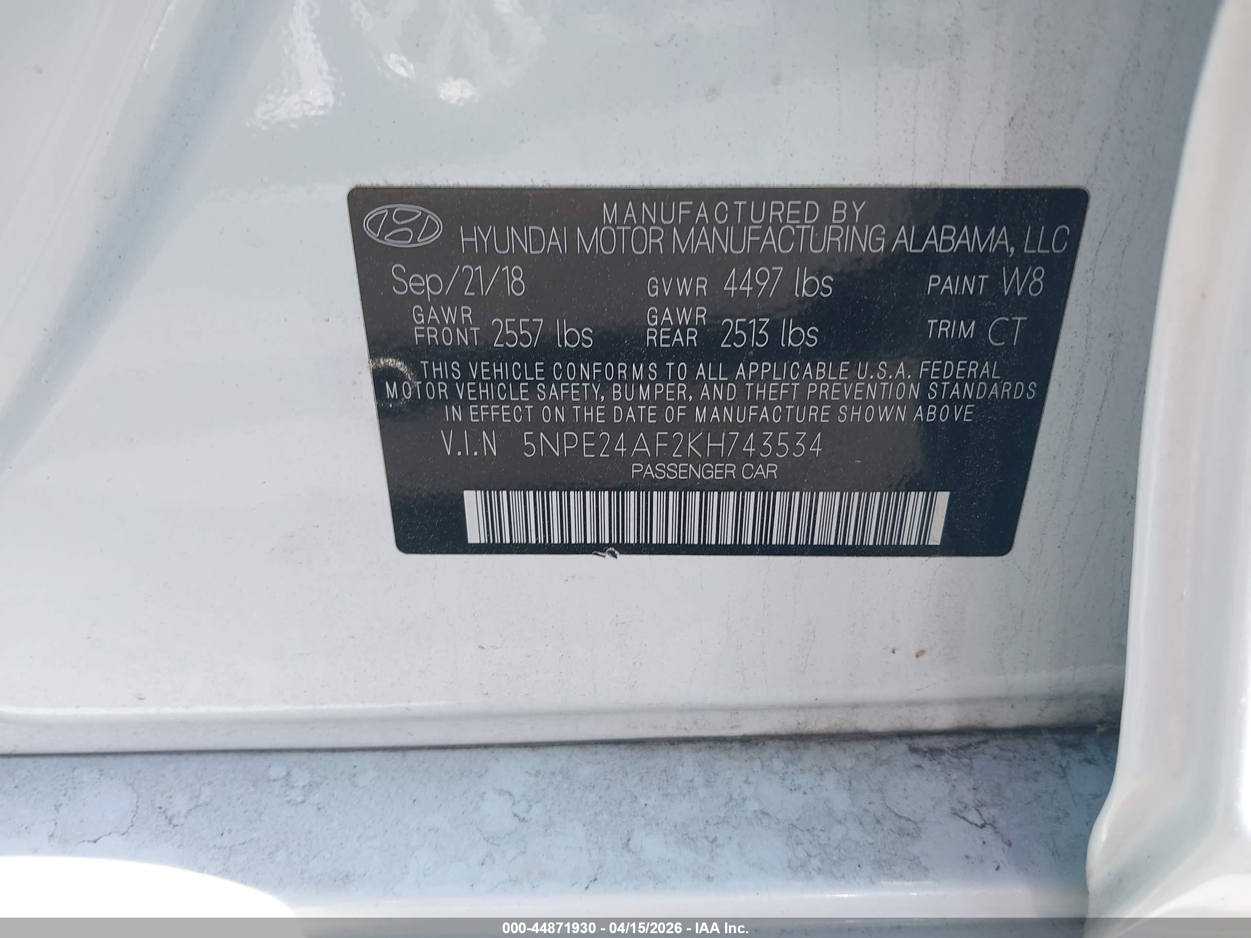HYUNDAI SONATA image 9