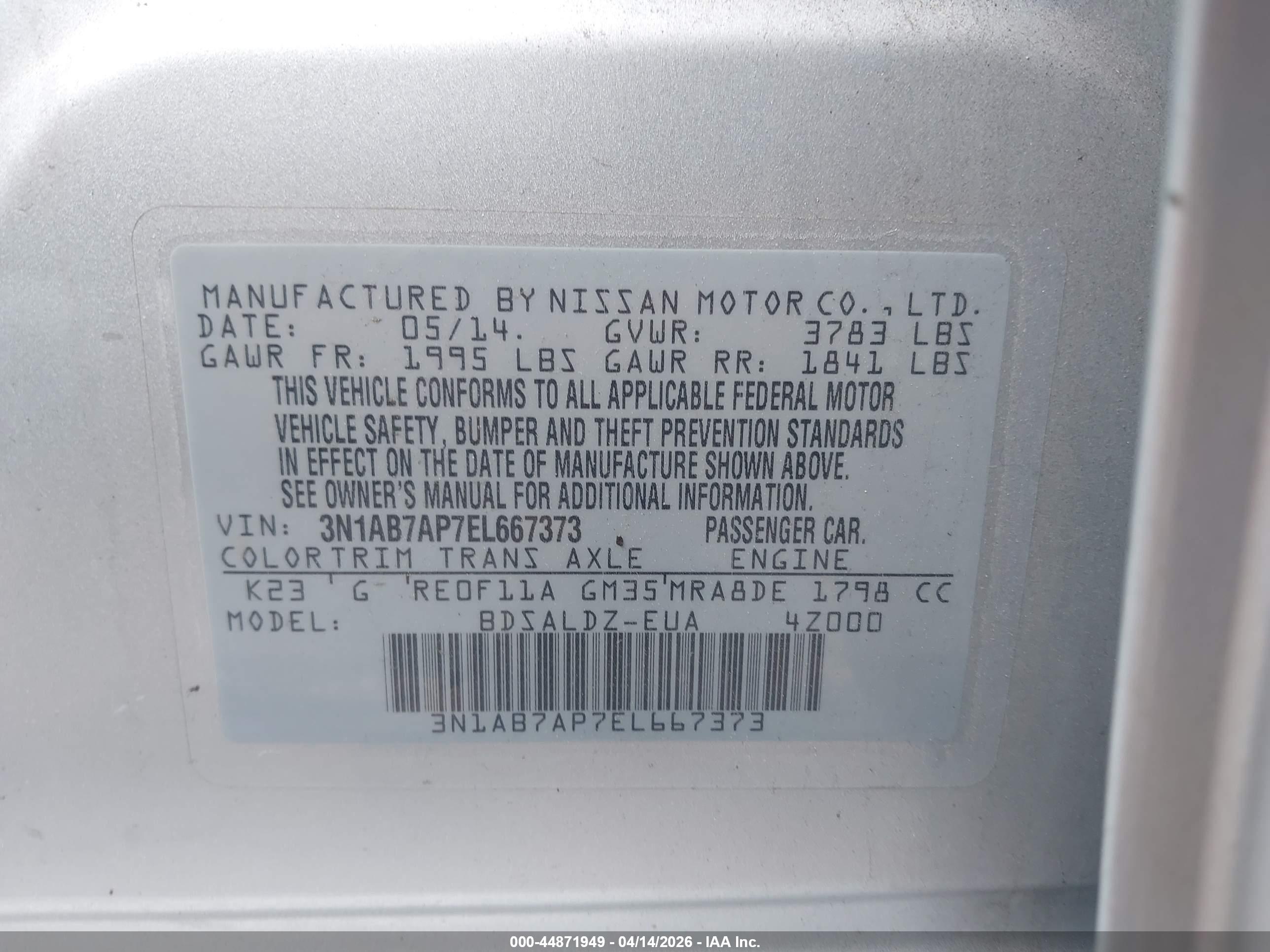 NISSAN SENTRA image 9