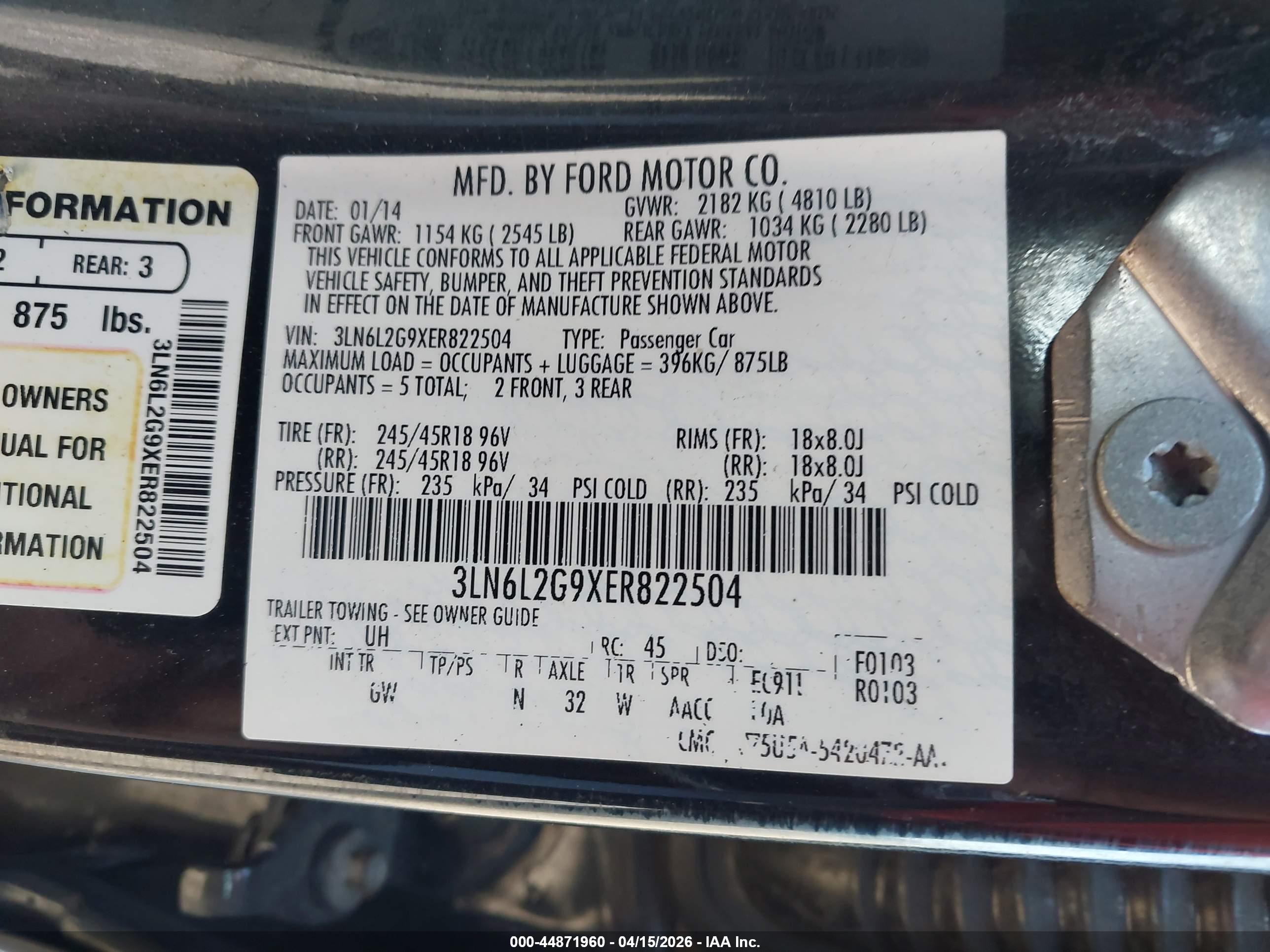 LINCOLN MKZ image 9
