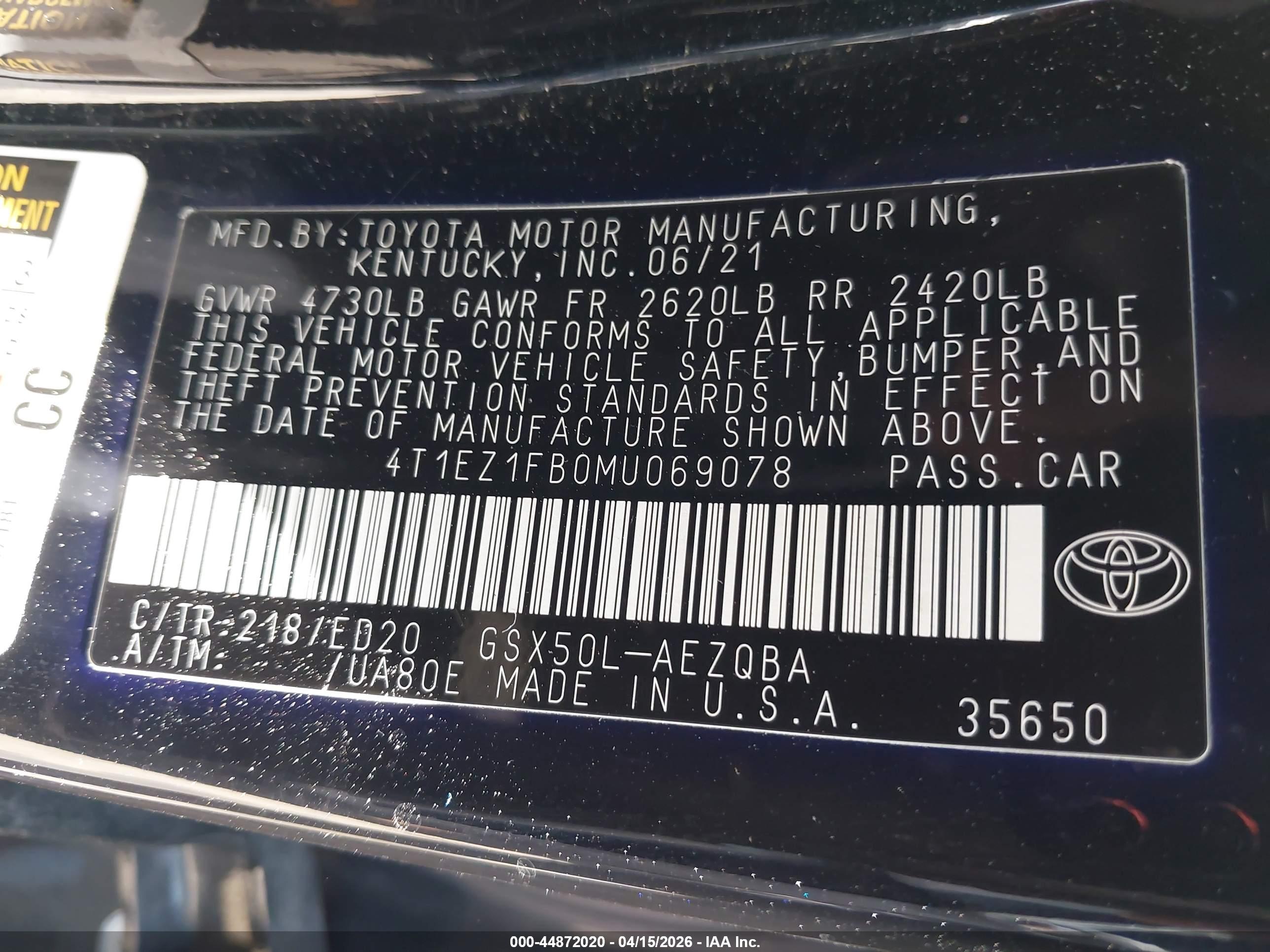 TOYOTA AVALON image 9