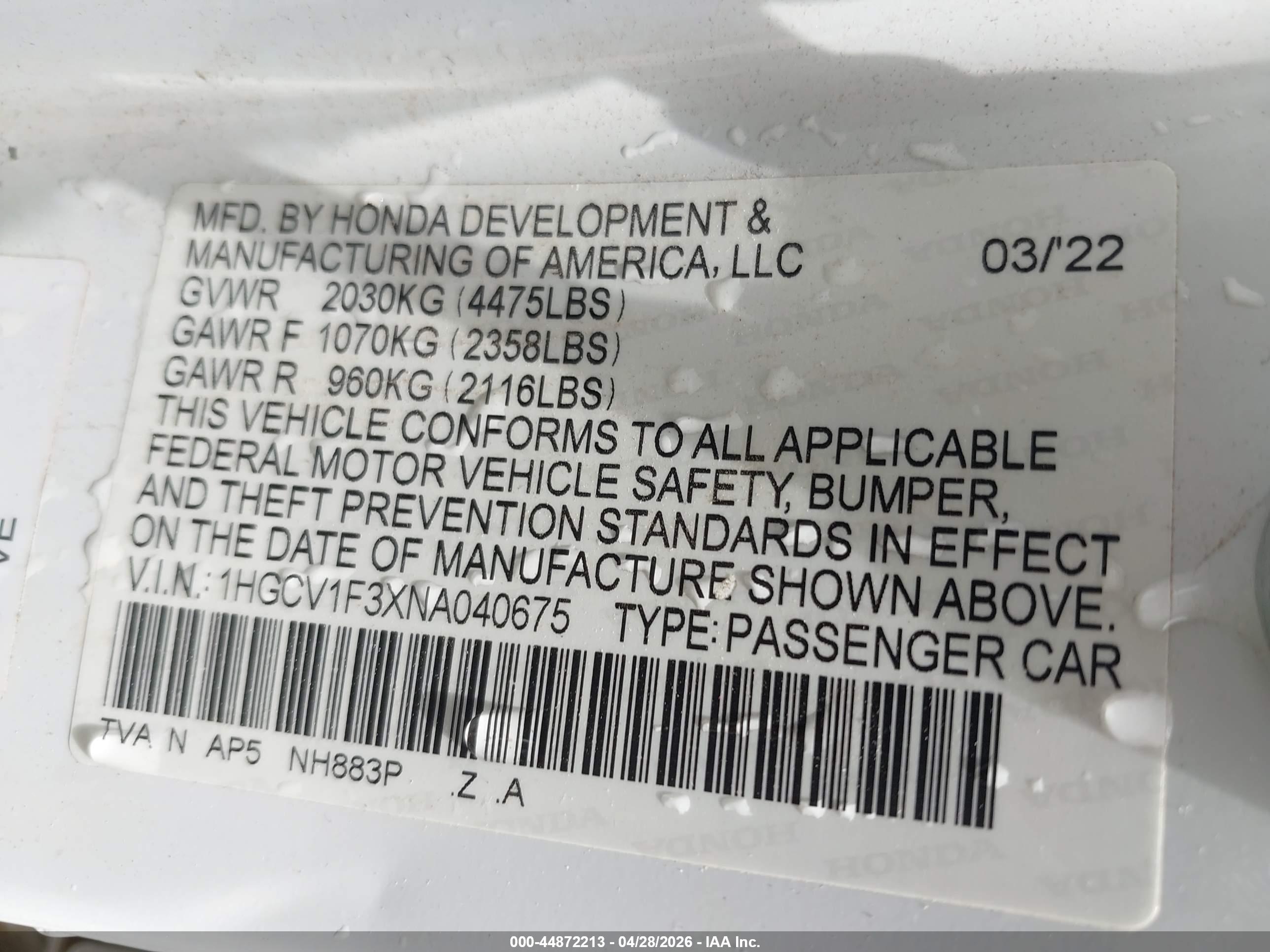 HONDA ACCORD image 9