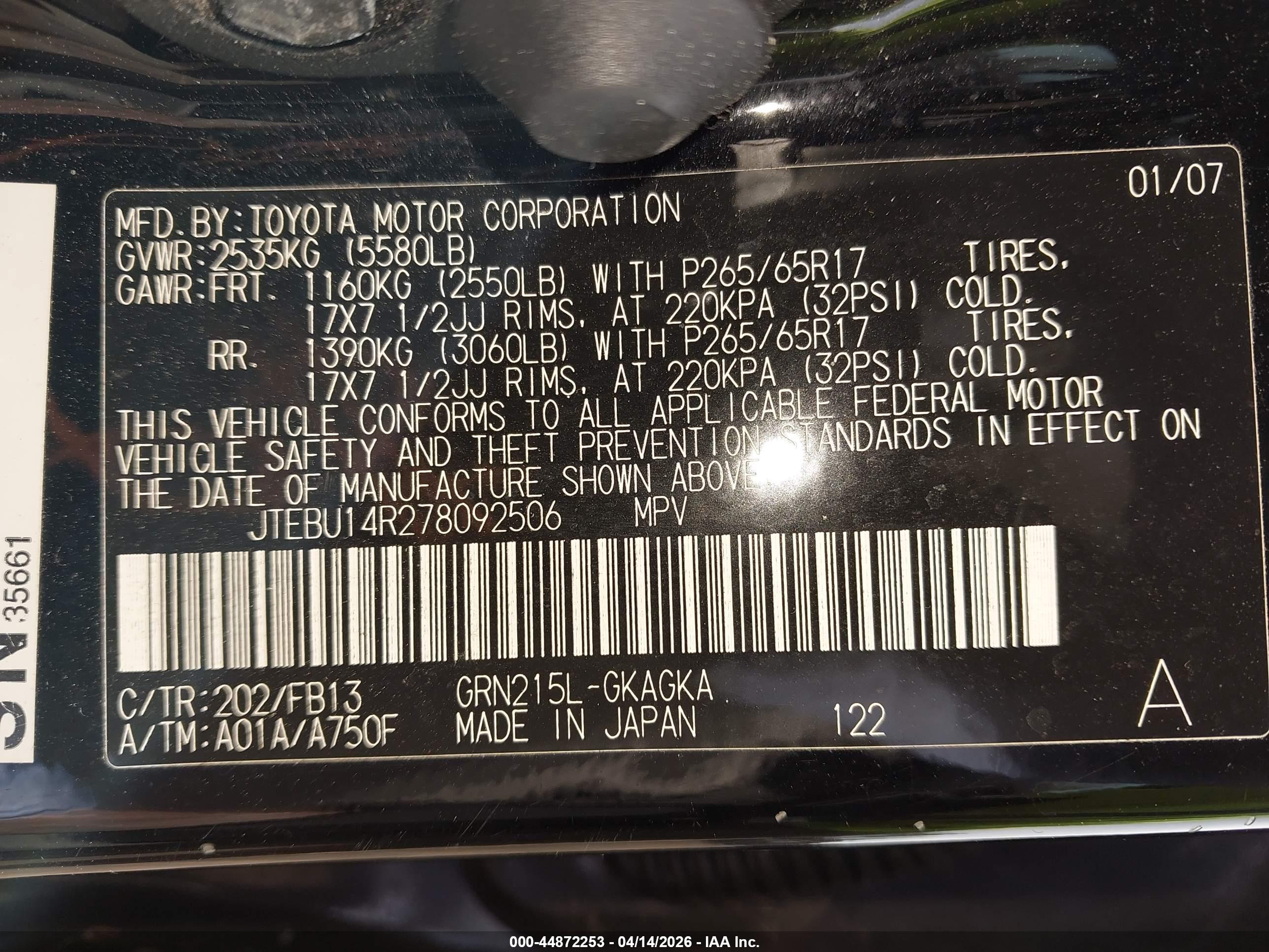 TOYOTA 4RUNNER image 9