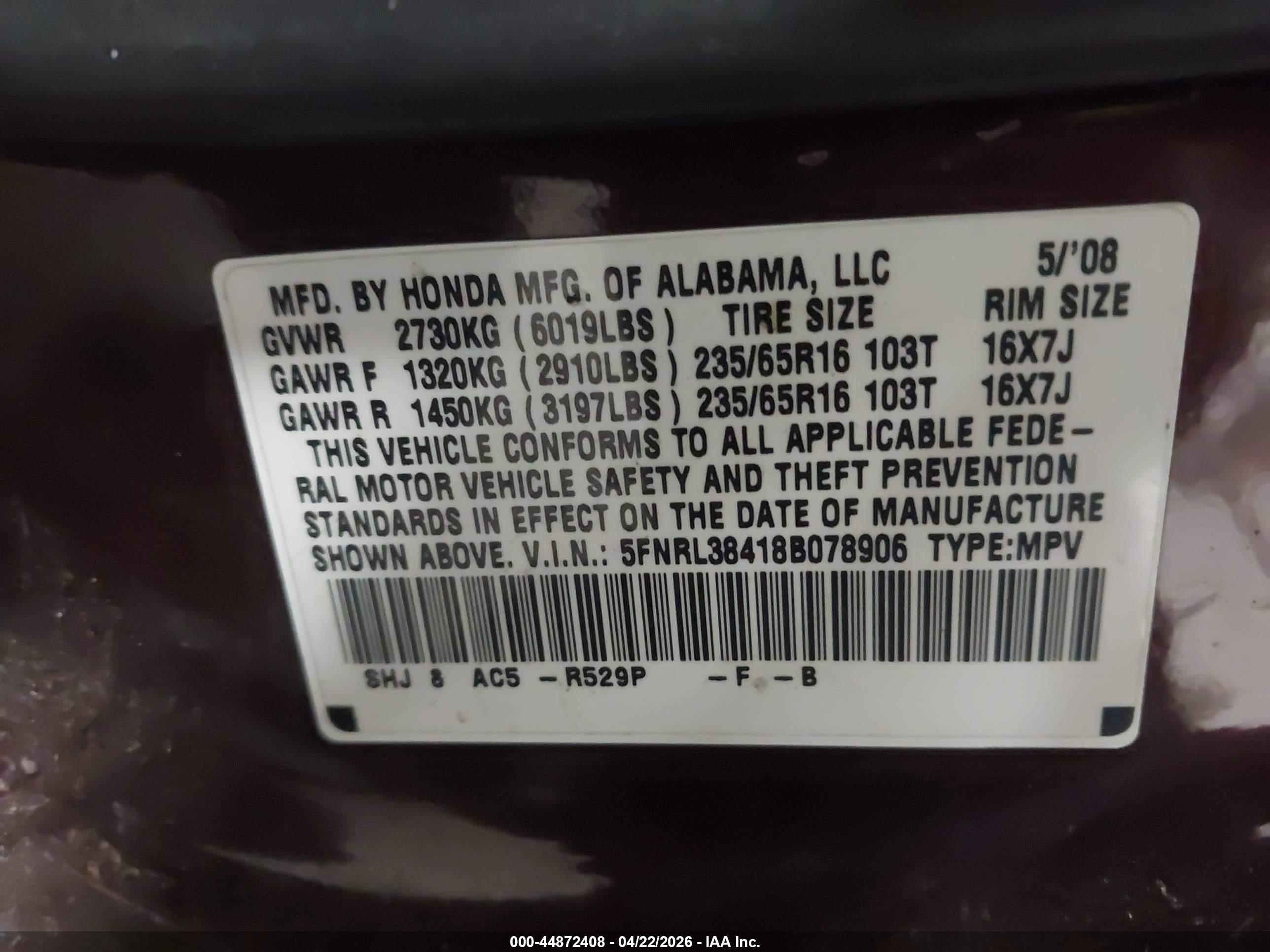 HONDA ODYSSEY image 9